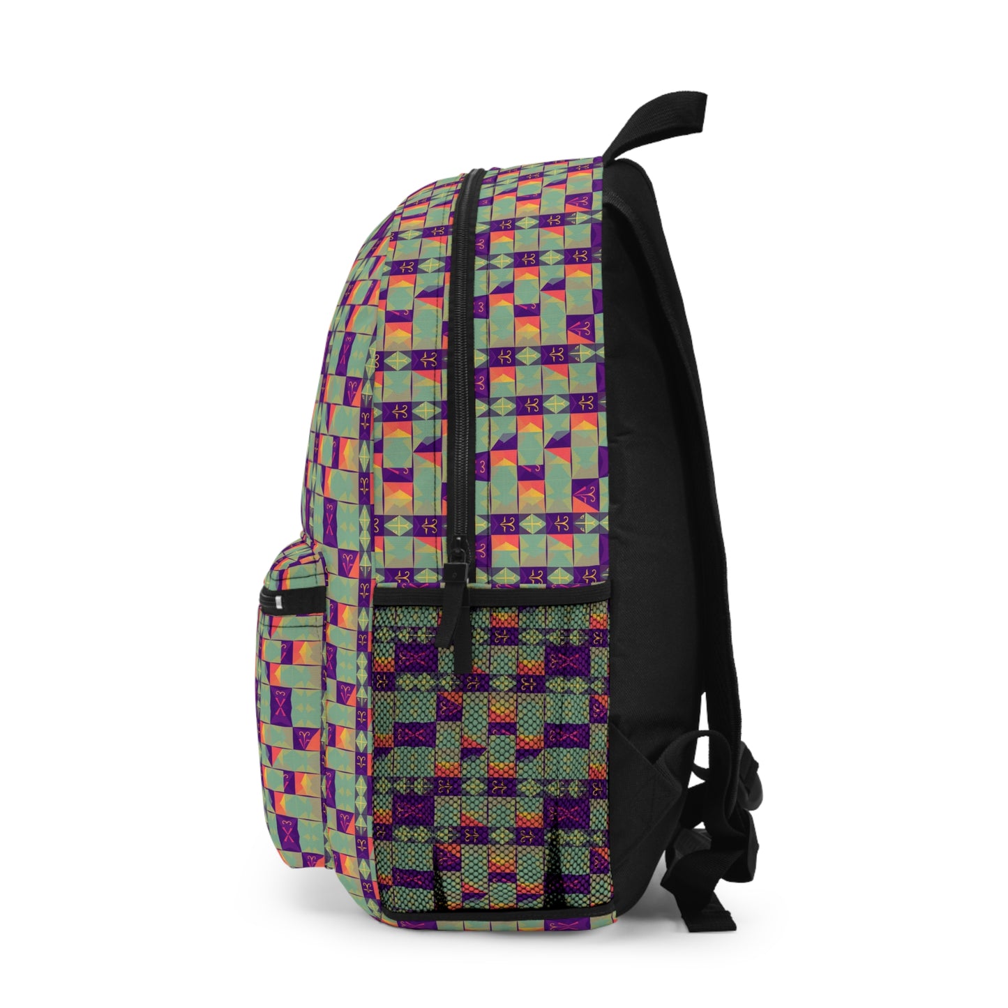 Backpack, Aquarius, Zodiac, Shapes Pattern