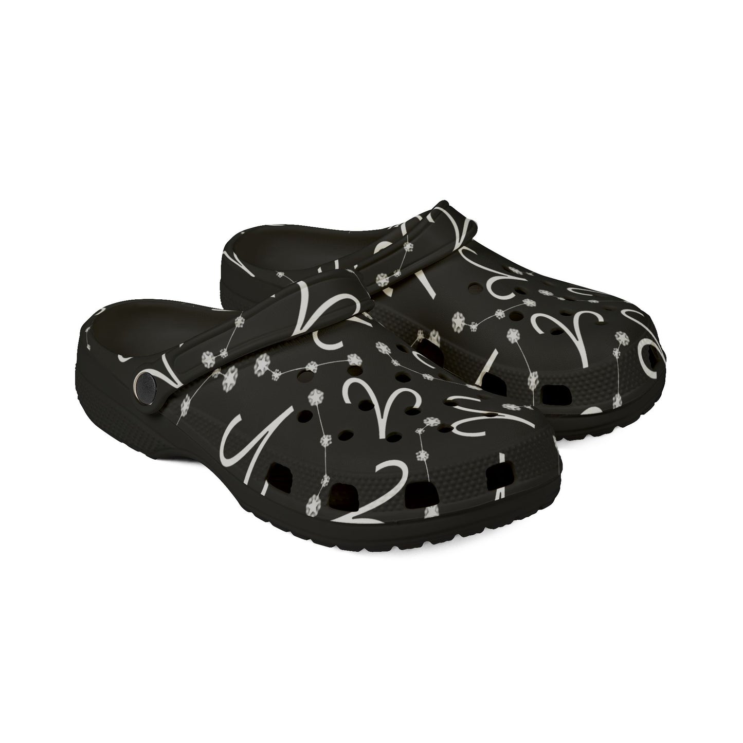 EVA Foam Rubber Shoes (AOP), Material 100% EVA, Aries Zodiac Design