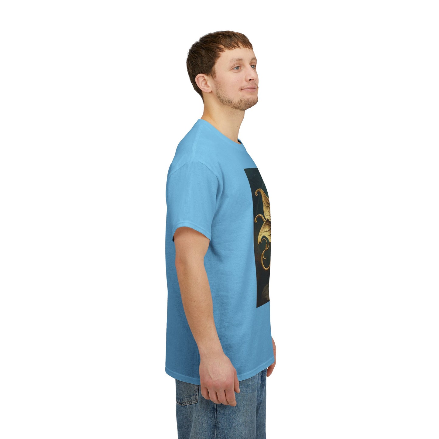 Unisex Heavy Cotton T-Shirt, Sagittarius King, Bow & Arrow v1, Zodiac Design