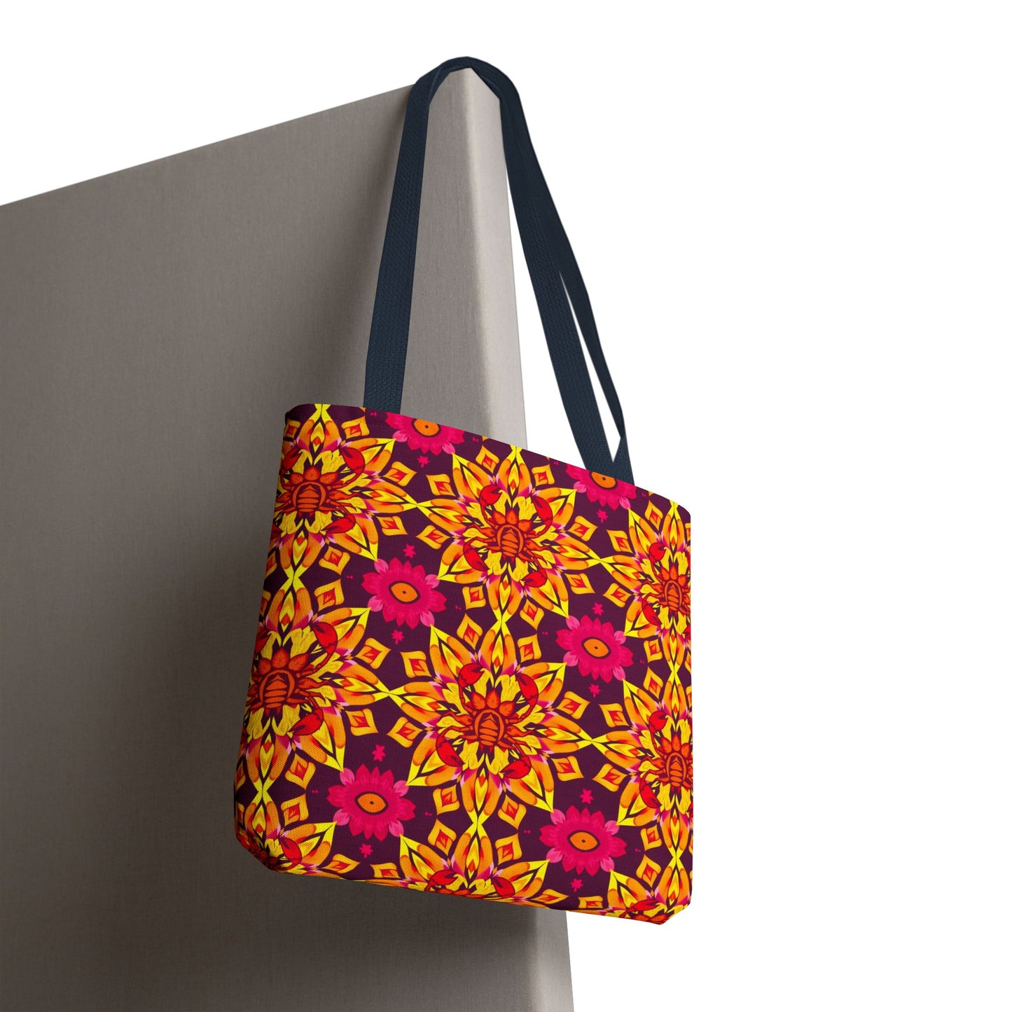 Tote Bag (AOP), Scorpio, Zodiac, Flower Pattern