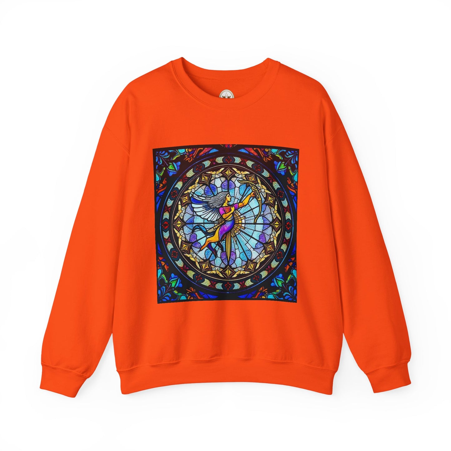 Unisex Heavy Blend™ Crewneck Sweatshirt, Glass, Sagittarius Zodiac Design