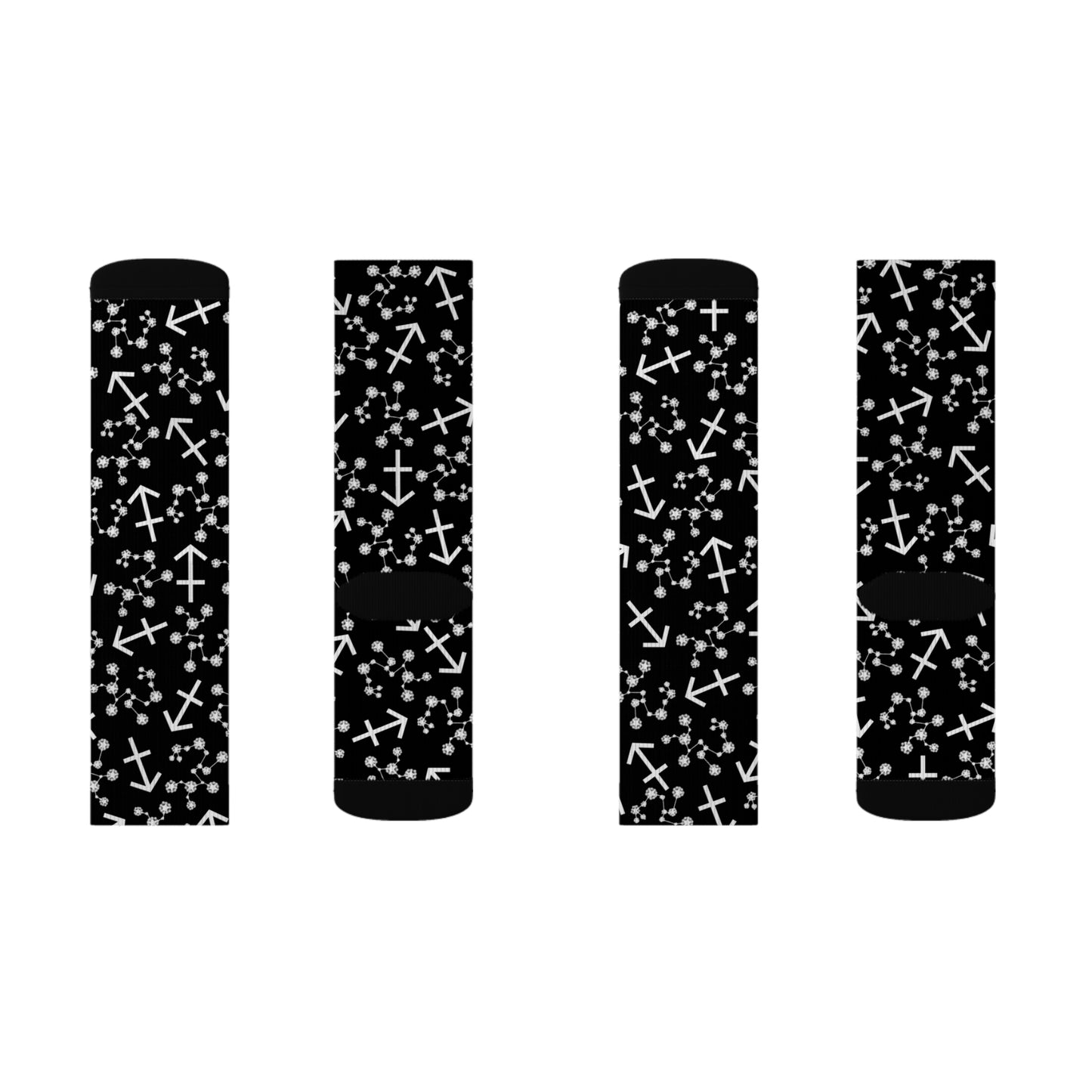 Zodiac Sublimation Socks Sagittarius Zodiac sign