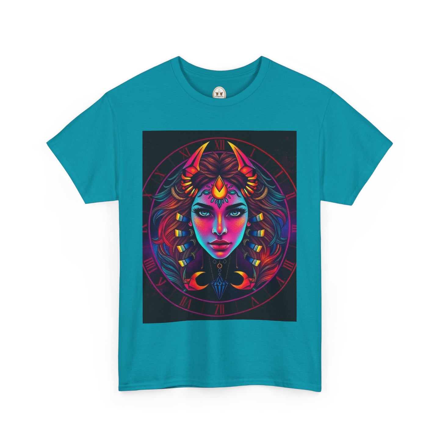 Unisex Heavy Cotton T-Shirt, Scorpio, Zodiac v4, Sexy Art