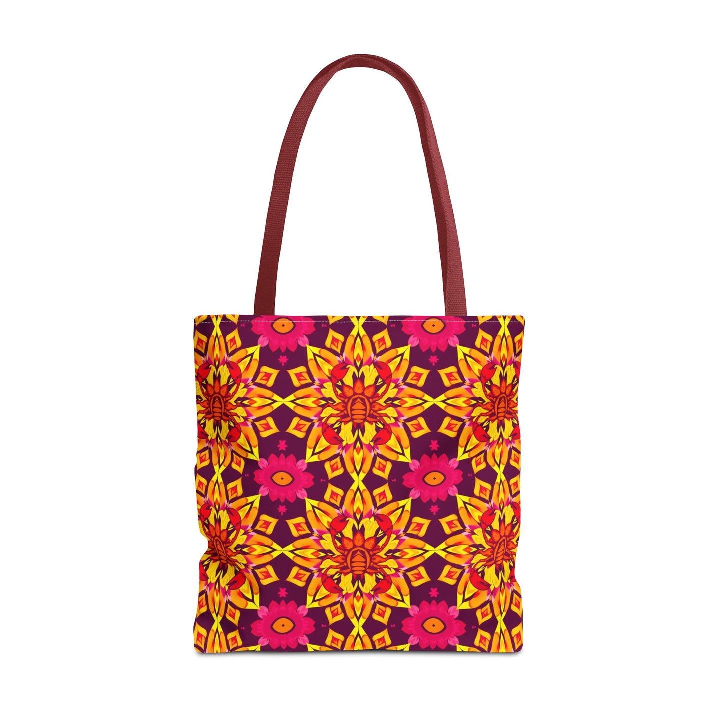 Tote Bag (AOP), Scorpio, Zodiac, Flower Pattern