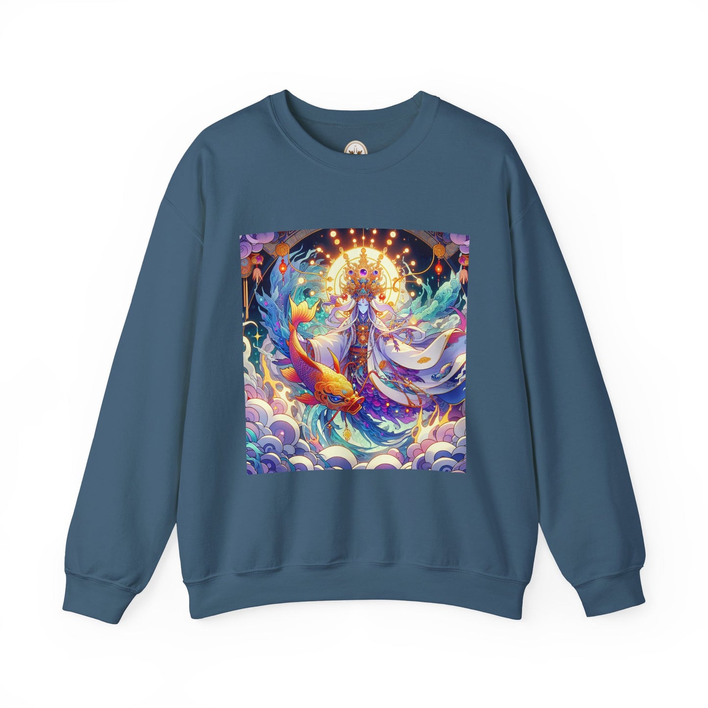 Unisex Heavy Blend™ Crewneck Sweatshirt, Anime Pisces King, Zodiac Design