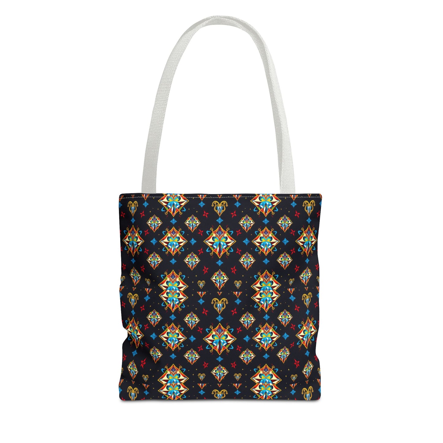 Tote Bag (AOP), Sagittarius, Zodiac v1, Jewel Pattern