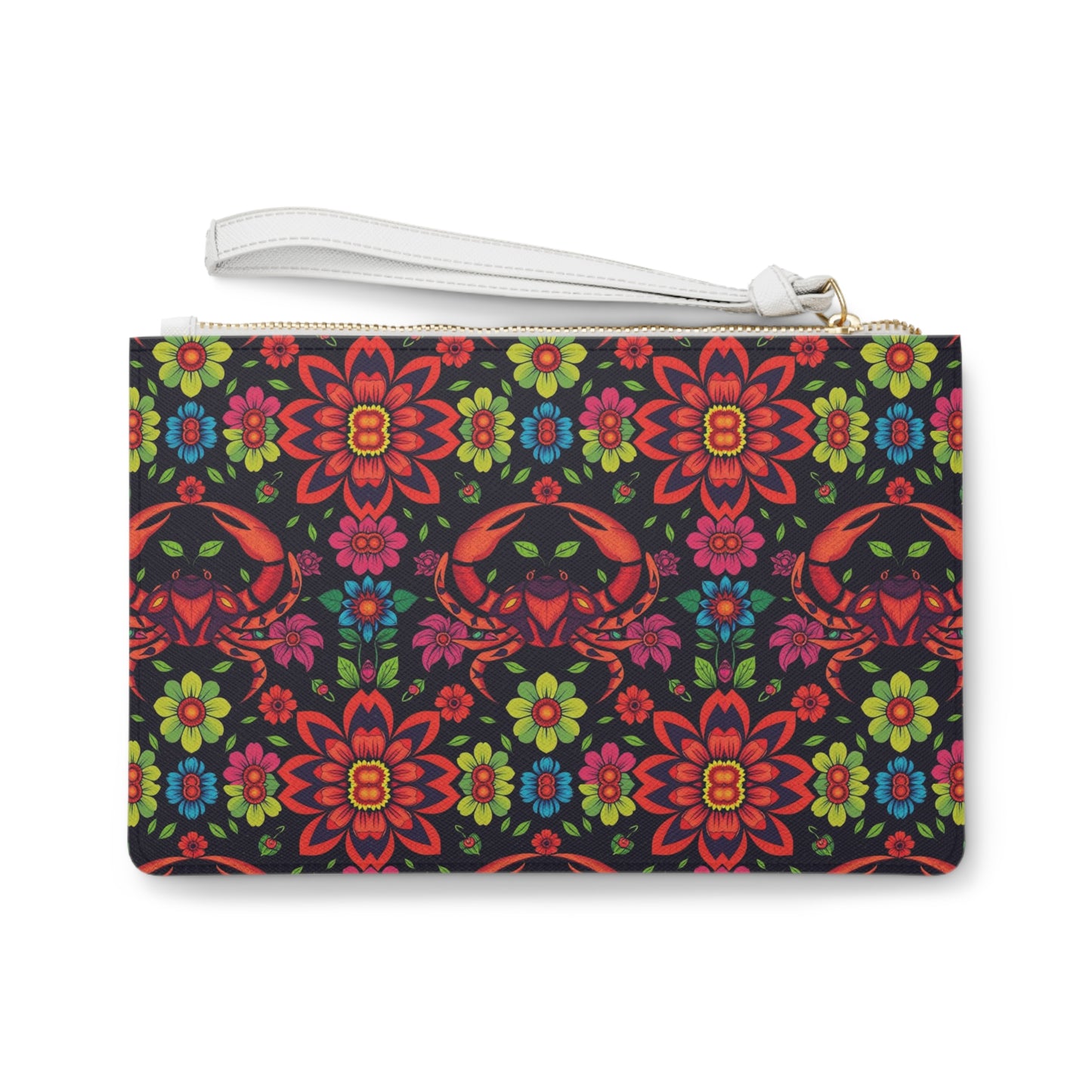 Clutch Bag, Cancer, Zodiac, Flower Pattern