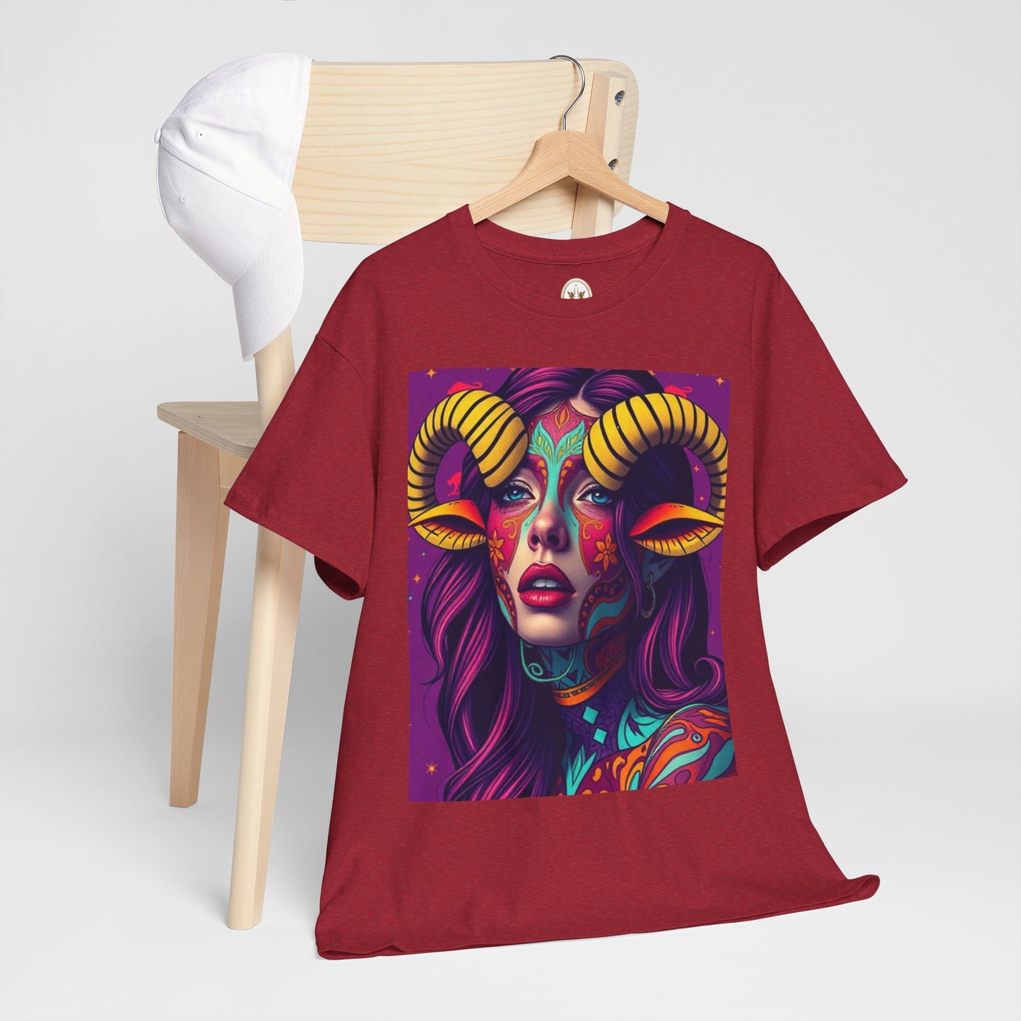Unisex Heavy Cotton T-Shirt, Taurus, Zodiac v2, Sexy Art