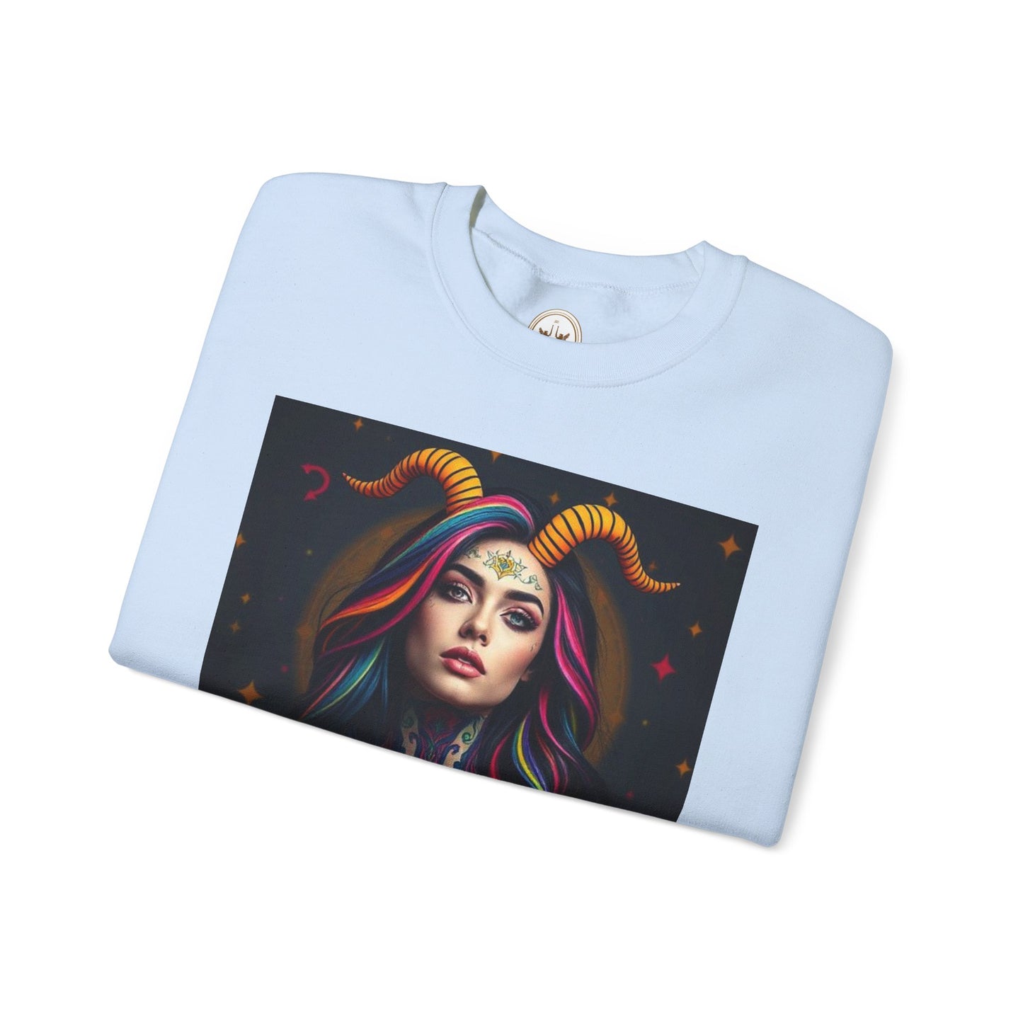Unisex Heavy Blend™ Crewneck Sweatshirt, Capricorn, Zodiac v3, Sexy Pattern
