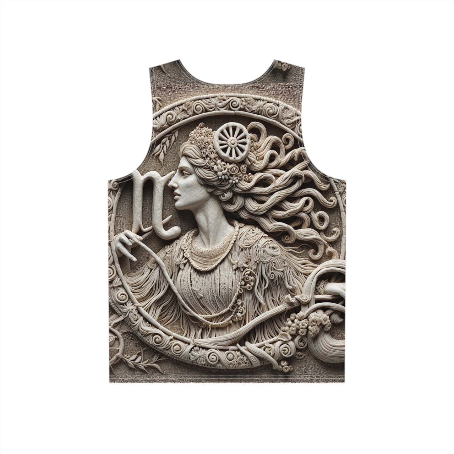 Men's Tank (AOP), Regular fit, Stone Virgo Zodiac Sign