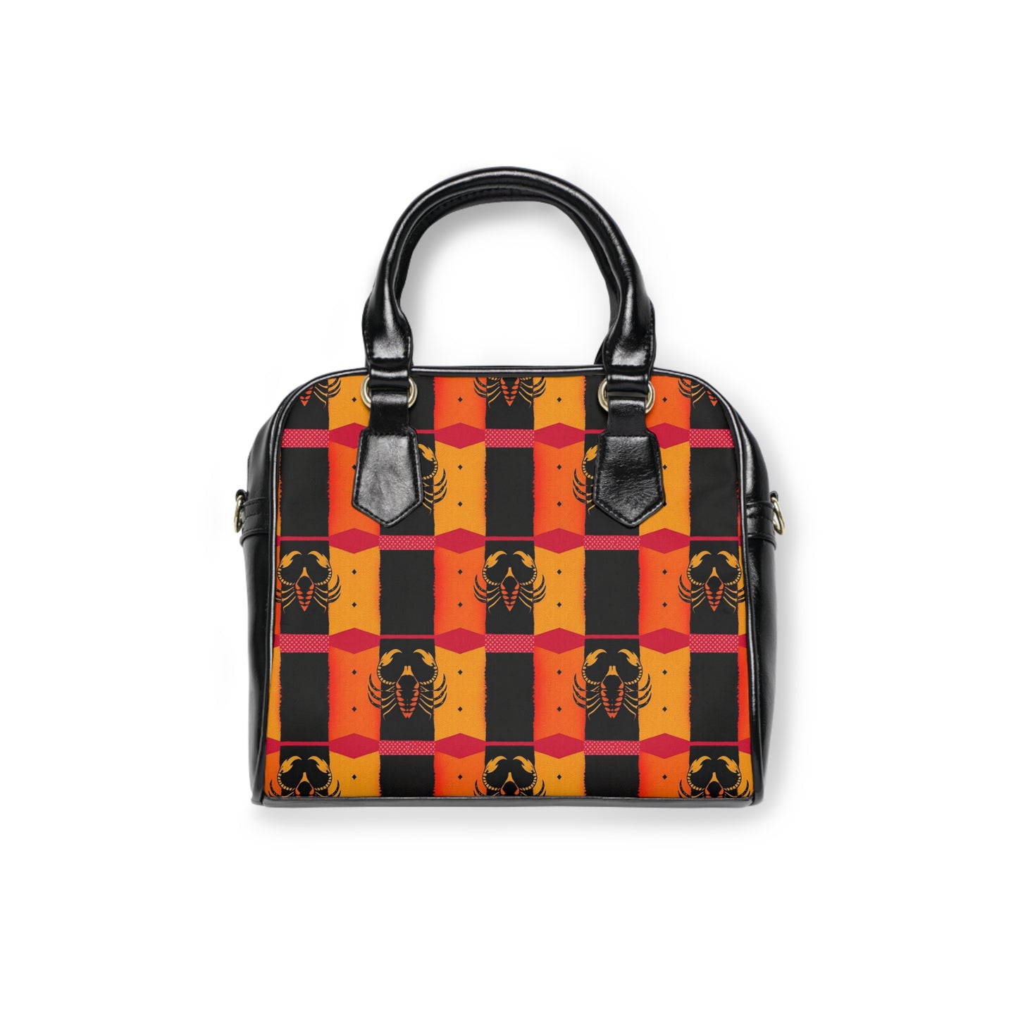 Shoulder Handbag, Scorpio, Zodiac v2, Shapes Pattern