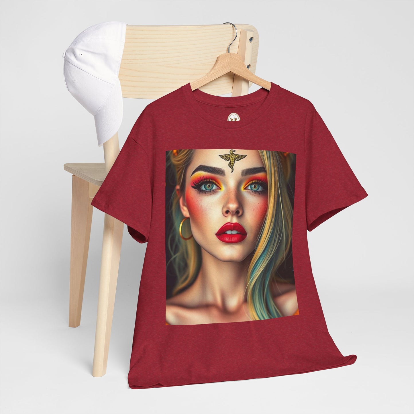 Unisex Heavy Cotton T-Shirt, Virgo, Zodiac, Sexy Art