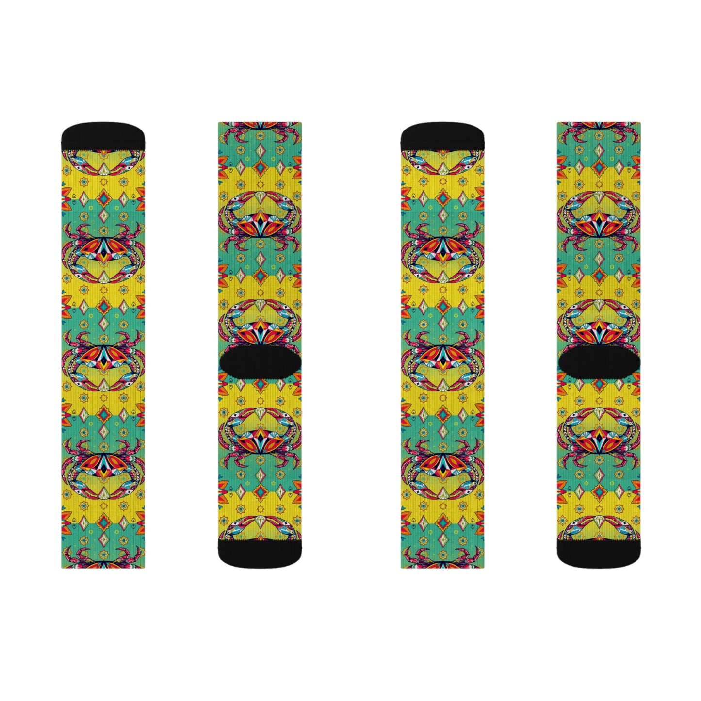 Sublimation Socks, Cancer, Zodiac v1, Jewel Pattern