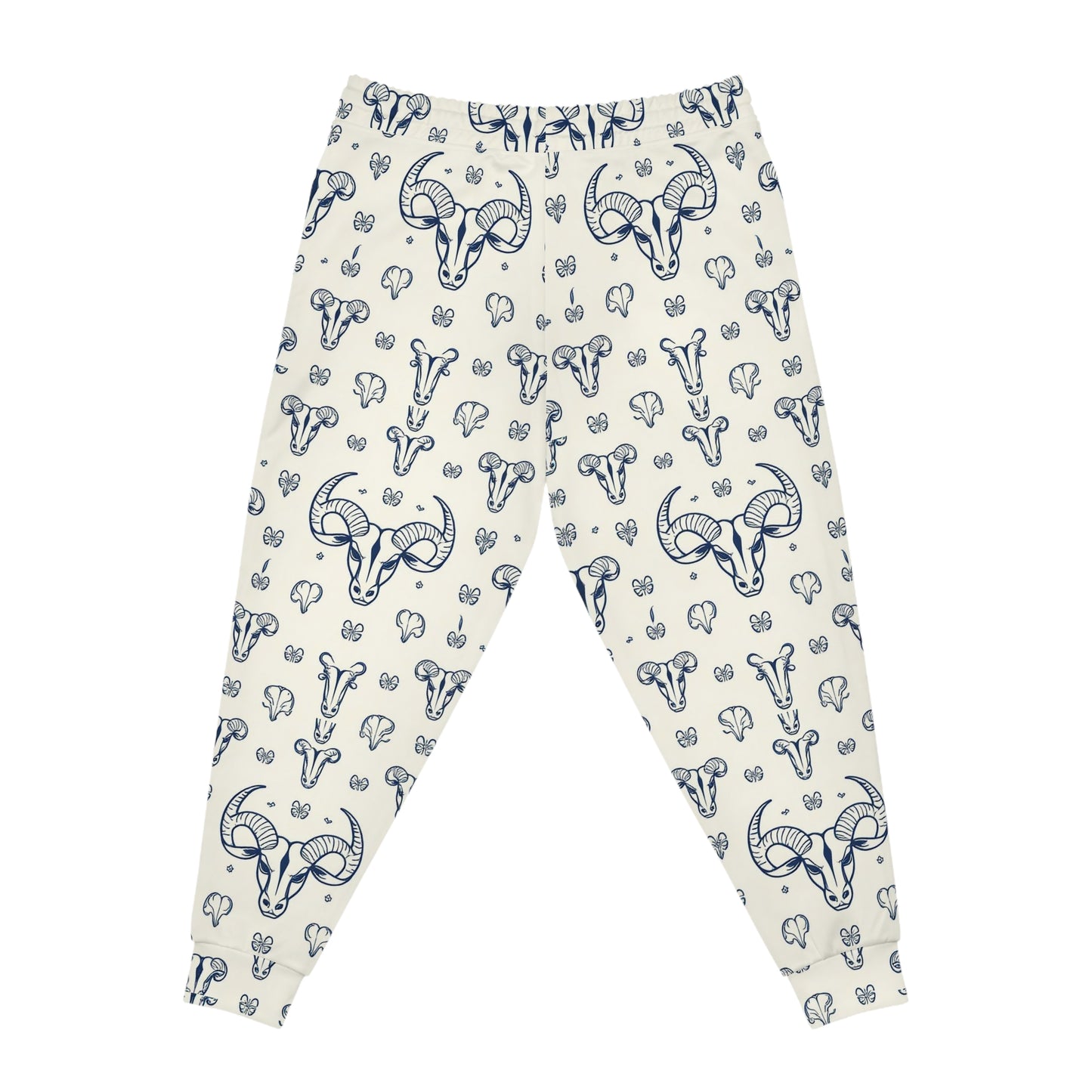 Athletic Joggers, Zodiac Design, Pattern v1, Taurus, AOP