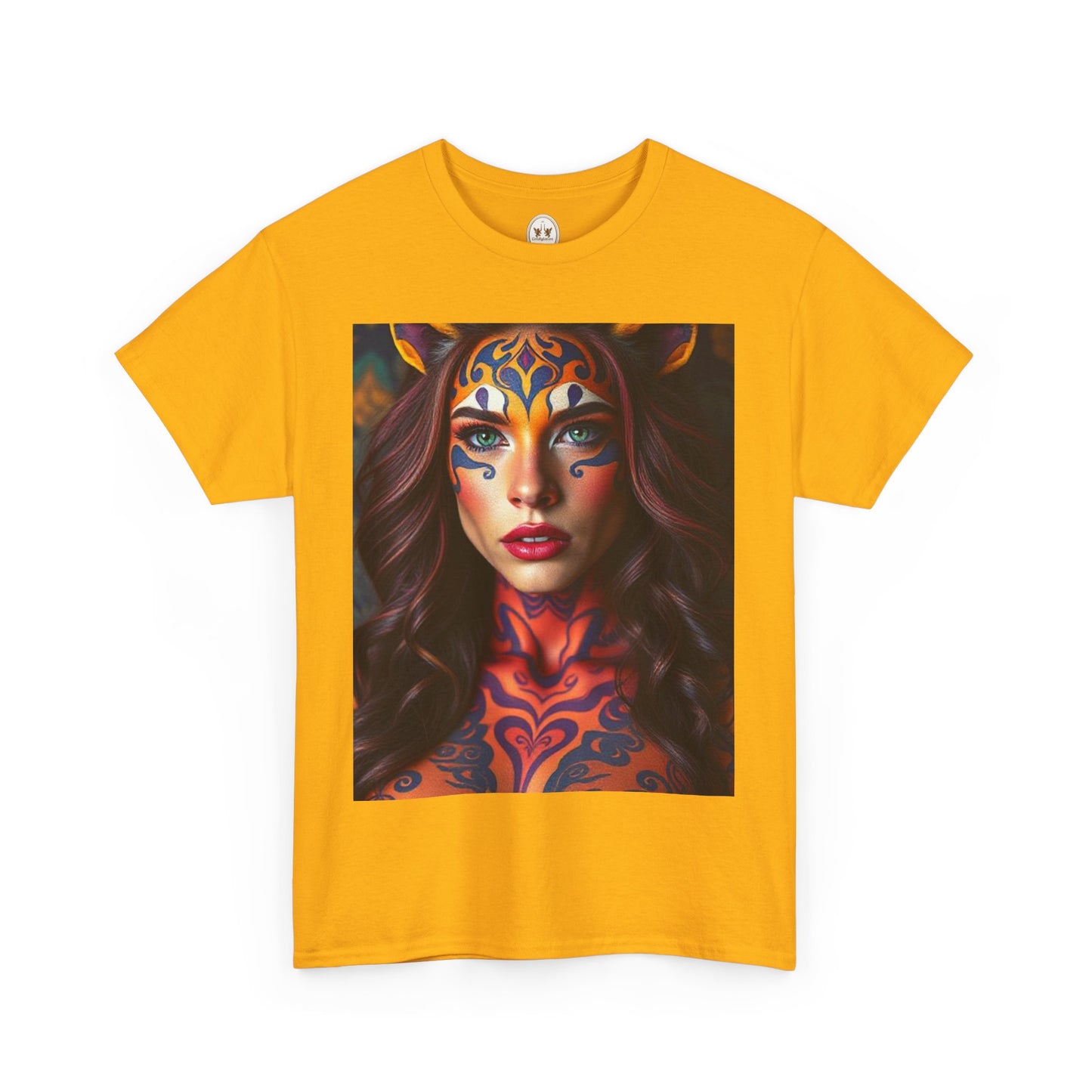 Unisex Heavy Cotton T-Shirt, Leo, Zodiac, Sexy Art
