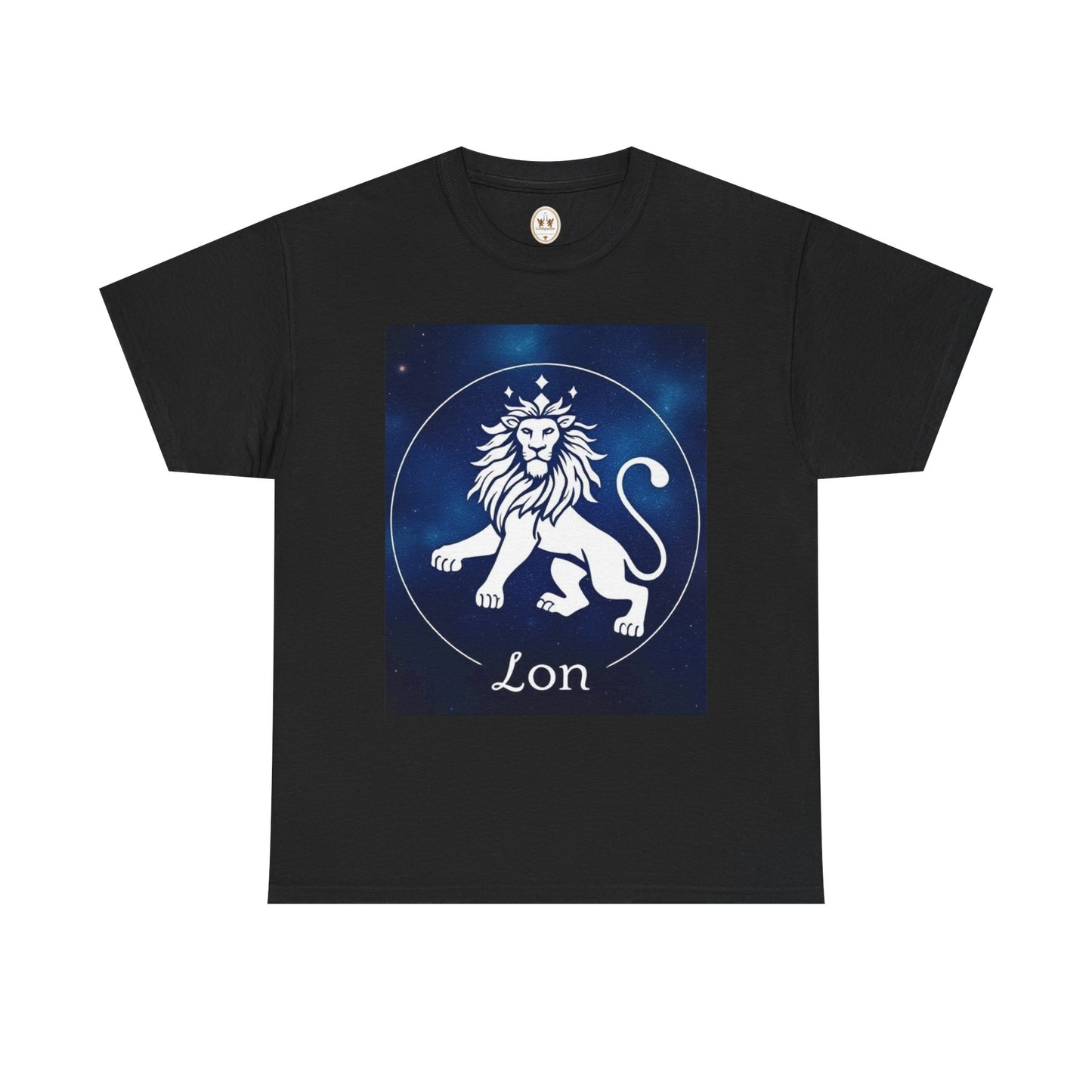 Unisex Heavy Cotton T-Shirt, Space Lion v1, Leo Zodiac Design