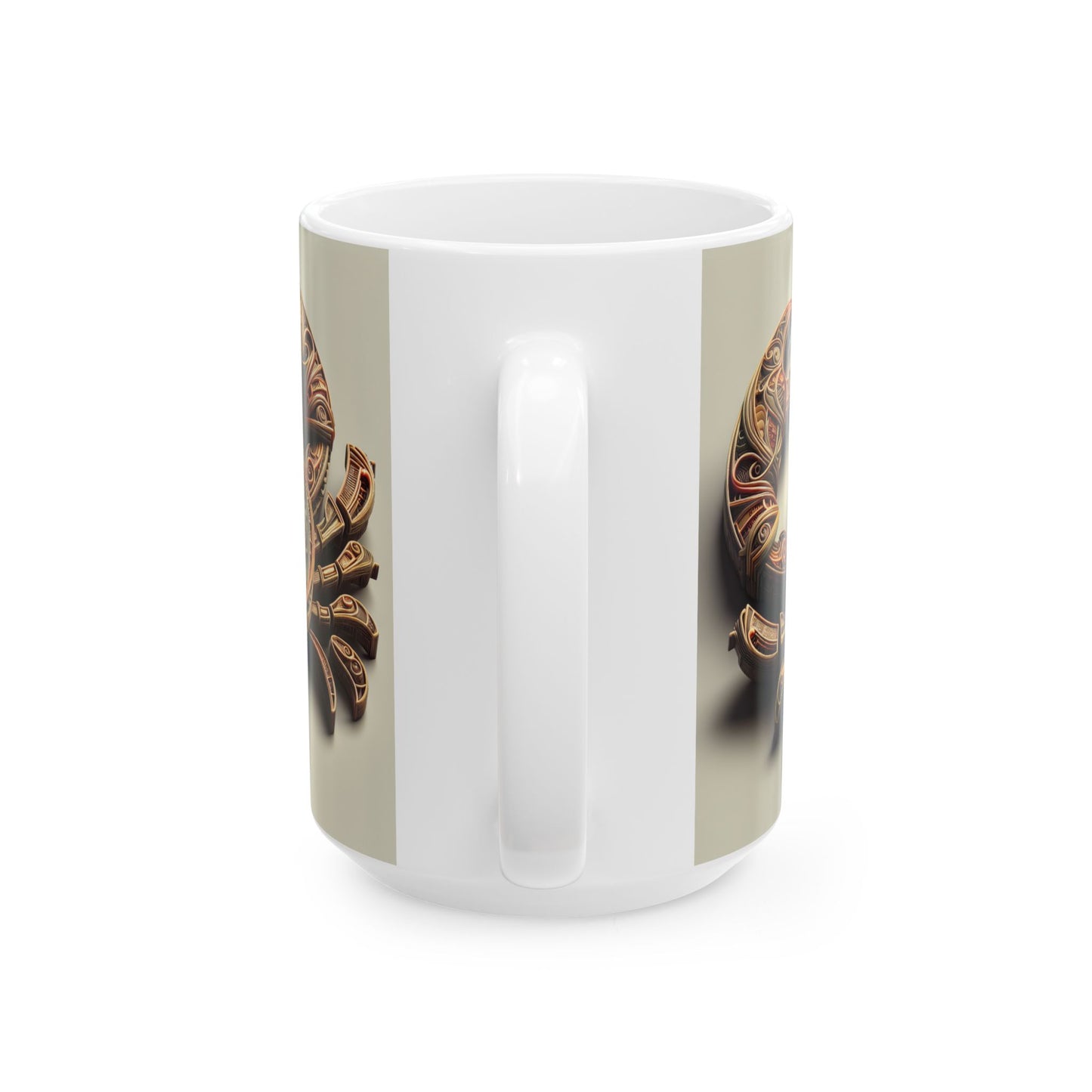 Ceramic Mug, (11oz, 15oz), Ceramic Coffee Mug, Artificial Crab, Cancer Zodiac Design