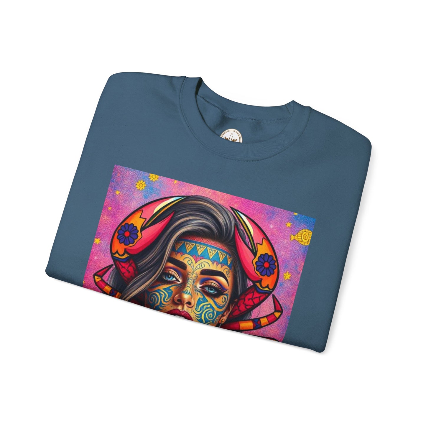 Unisex Heavy Blend™ Crewneck Sweatshirt, Cancer, Zodiac, Sexy Pattern