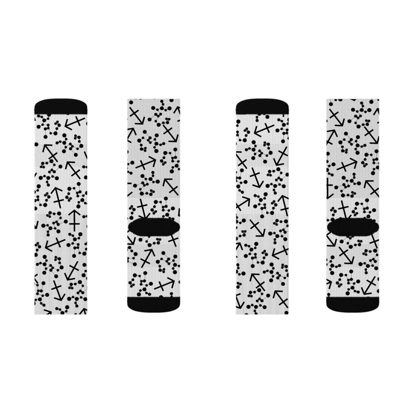 Zodiac Sublimation Socks Sagittarius Zodiac sign
