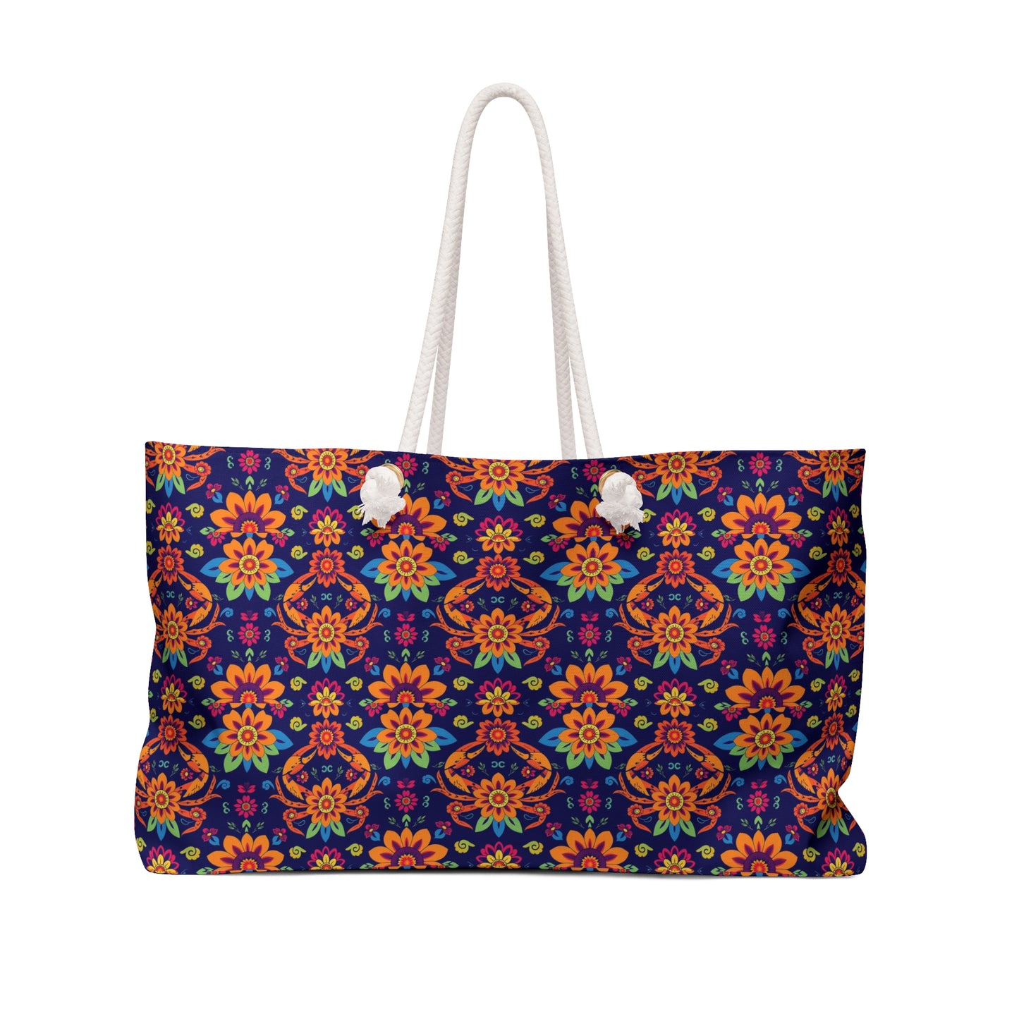 Weekender Bag, Cancer, Zodiac, Flower Pattern