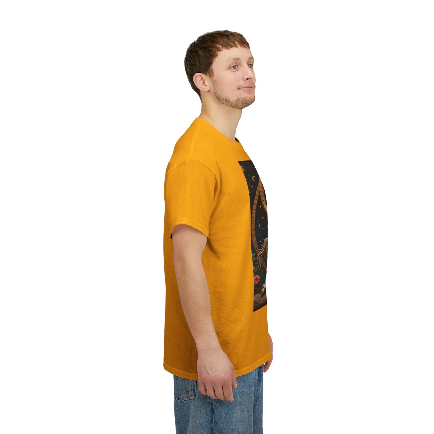 Unisex Heavy Cotton T-Shirt, Aries Animal. Zodiac Design