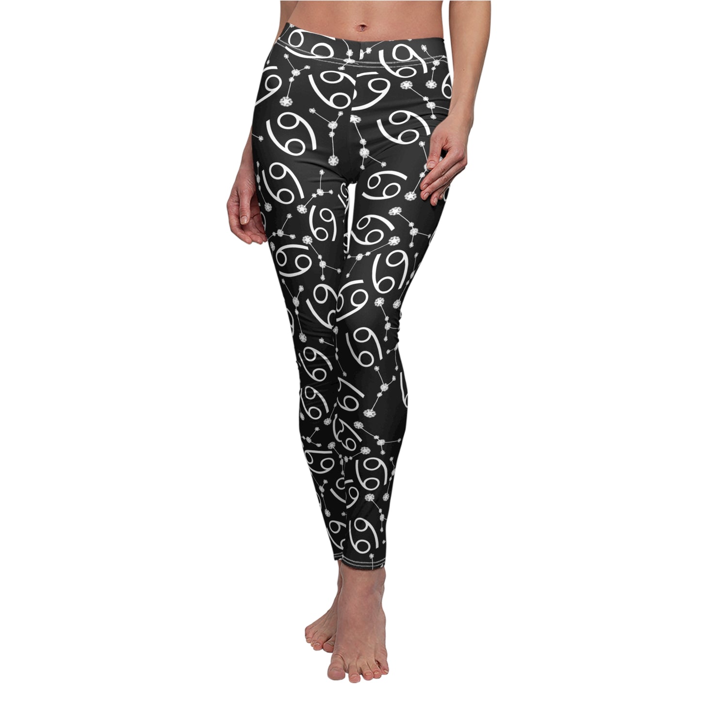 Women's Zodiac Cut & Sew Casual Leggings Capricorn Zodiac sign