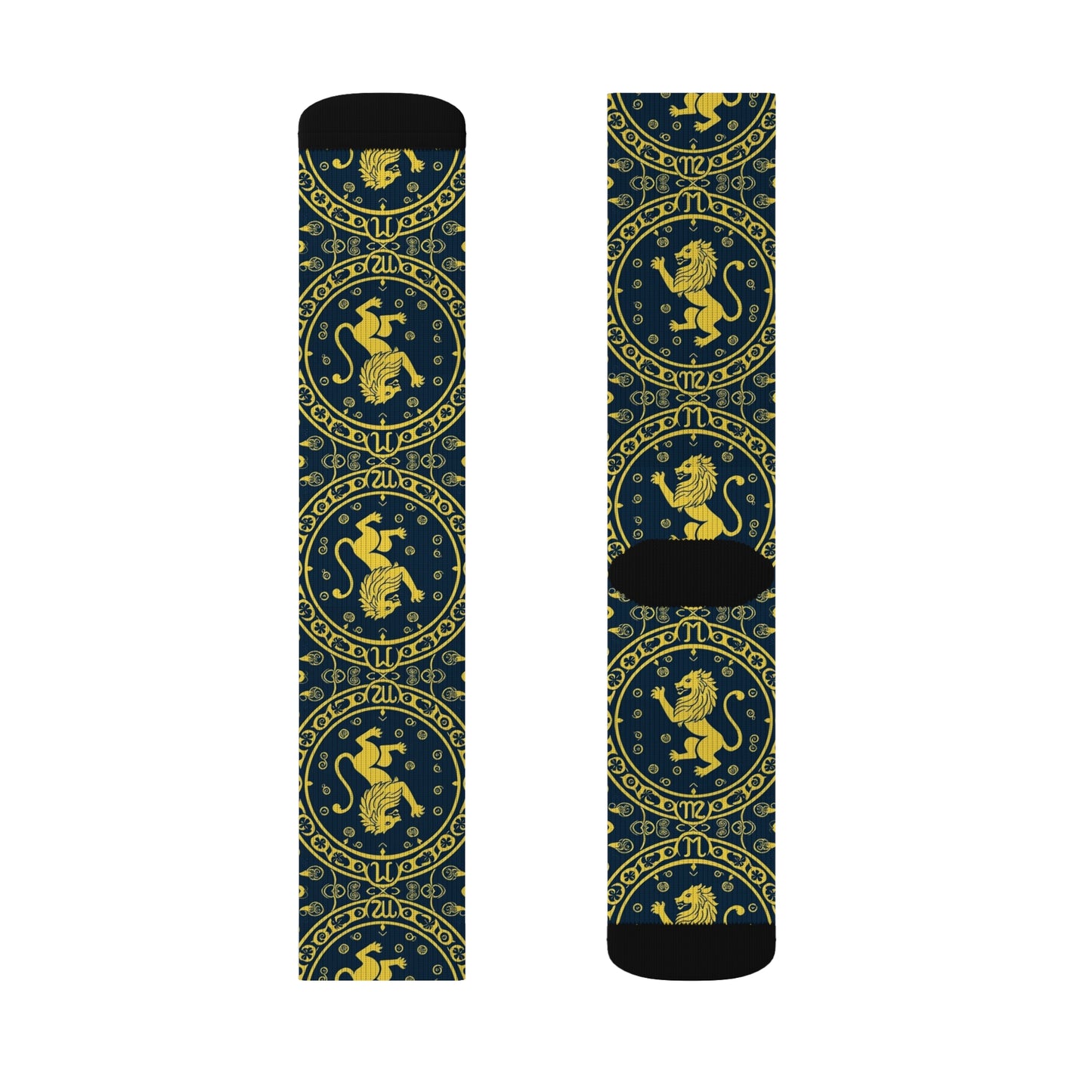 Sublimation Socks, Leo, Zodiac, Pattern