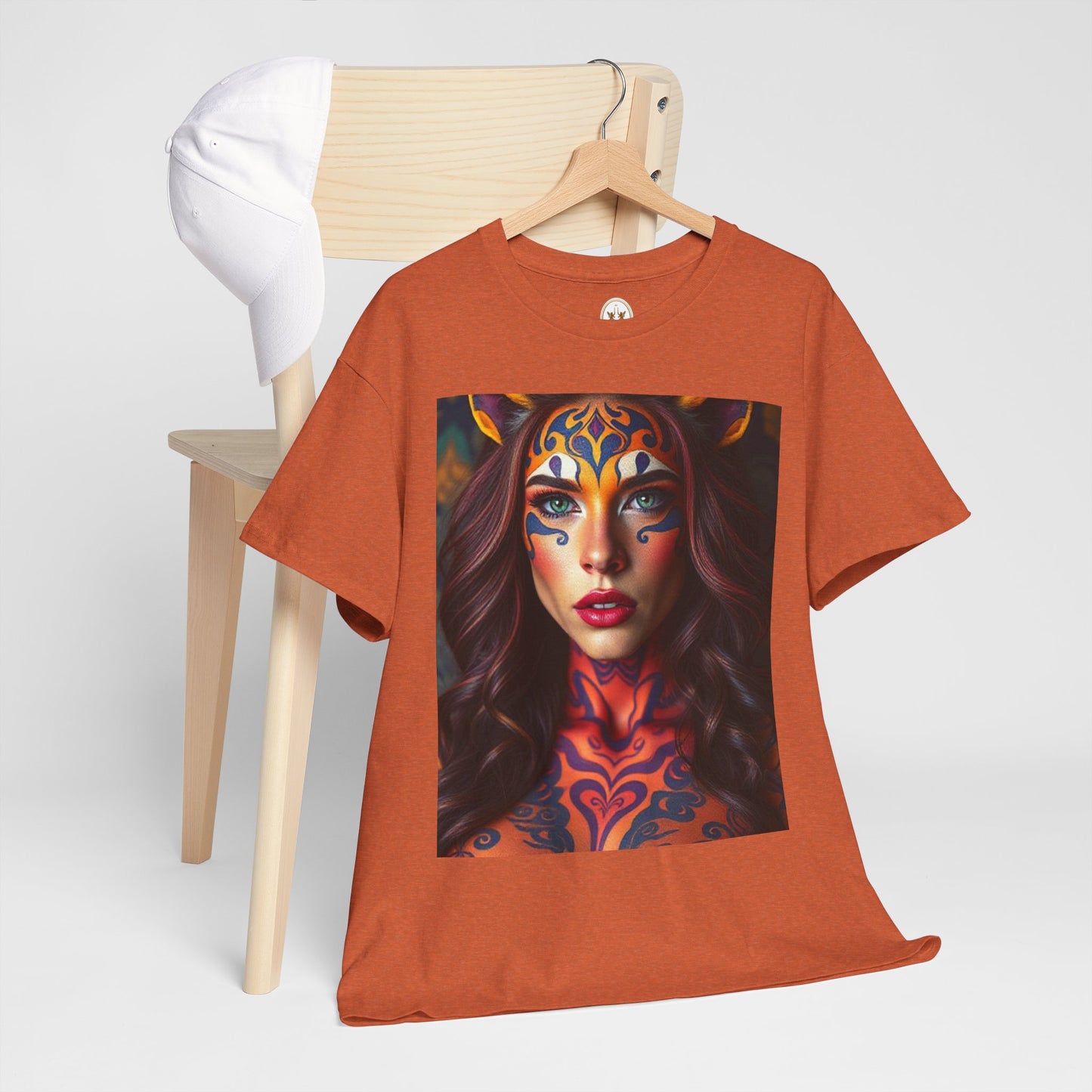 Unisex Heavy Cotton T-Shirt, Leo, Zodiac, Sexy Art