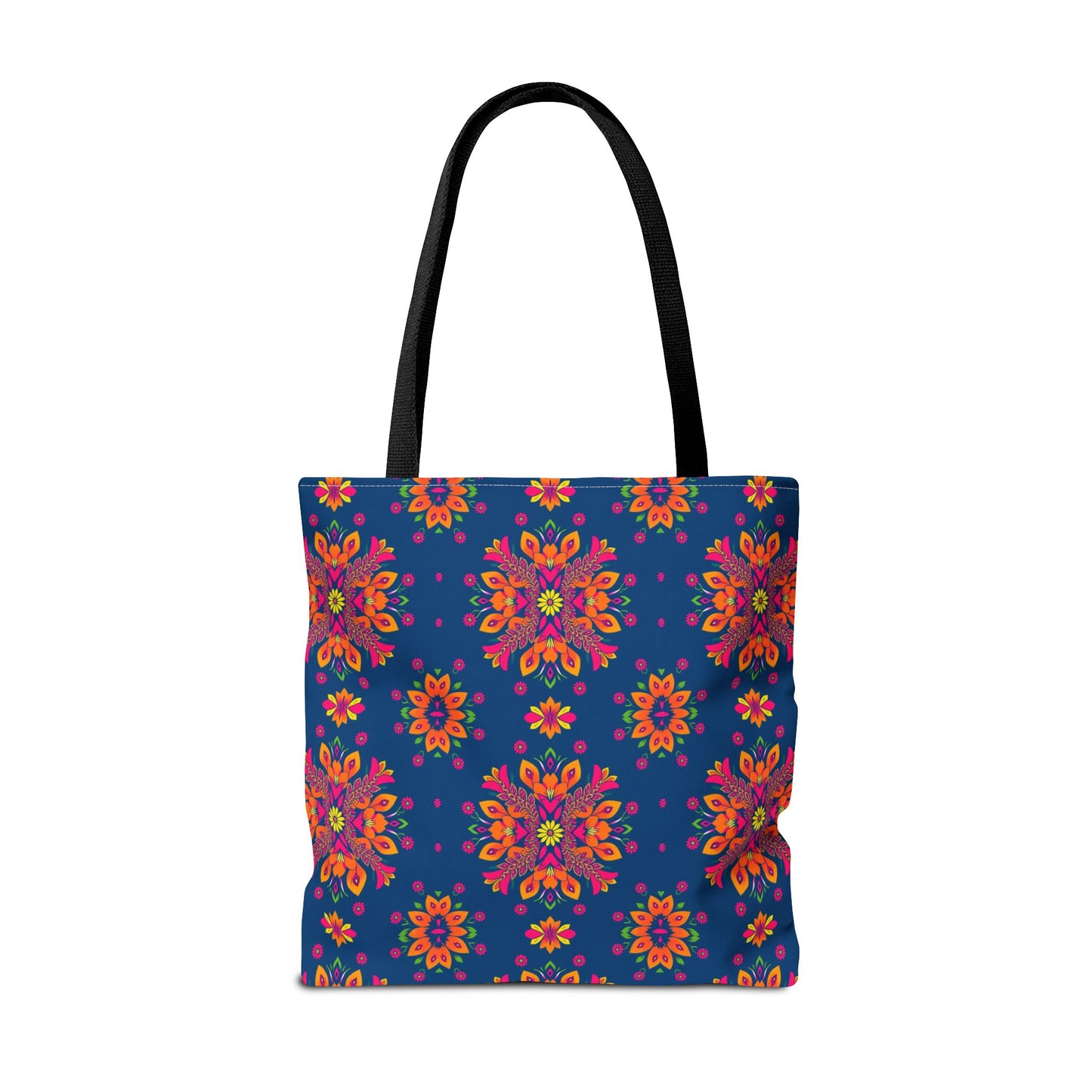 Tote Bag, (AOP), Gemini, Zodiac v4, Flower Pattern