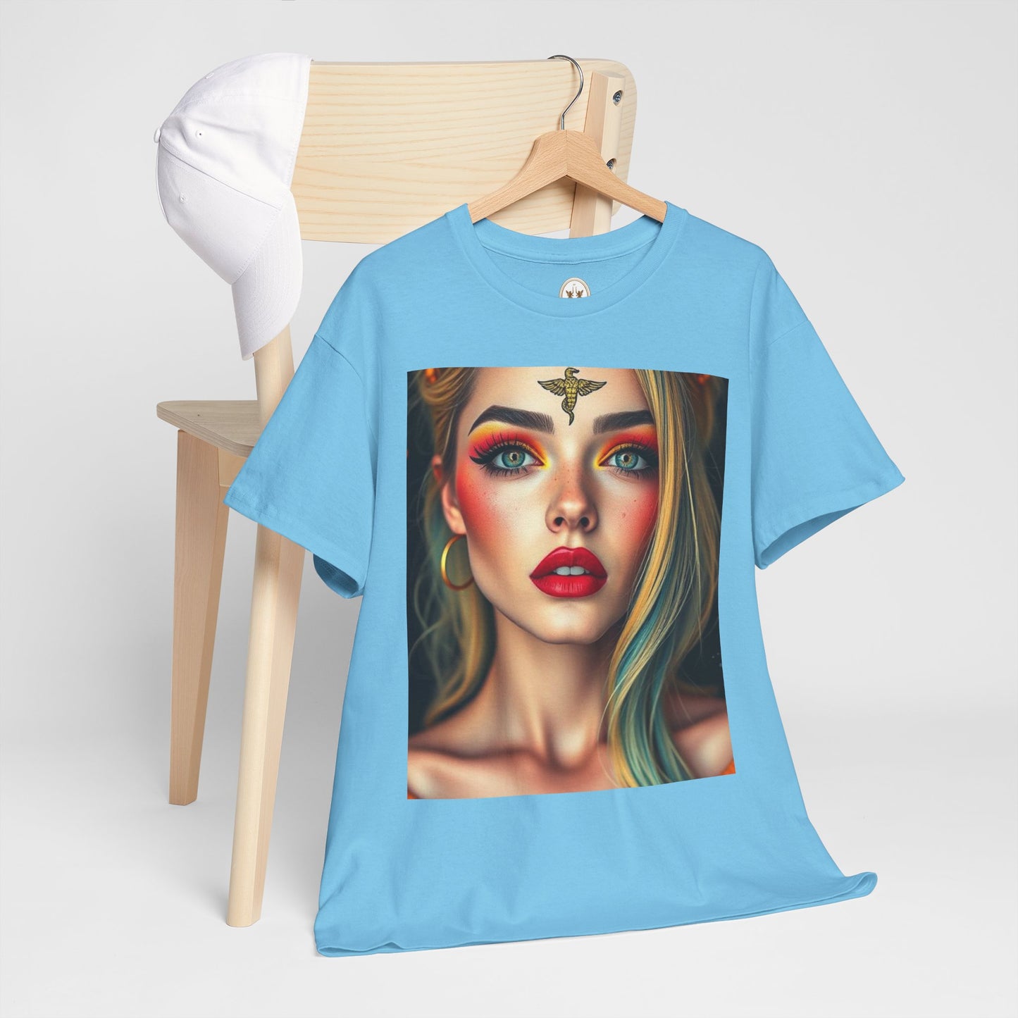 Unisex Heavy Cotton T-Shirt, Virgo, Zodiac, Sexy Art