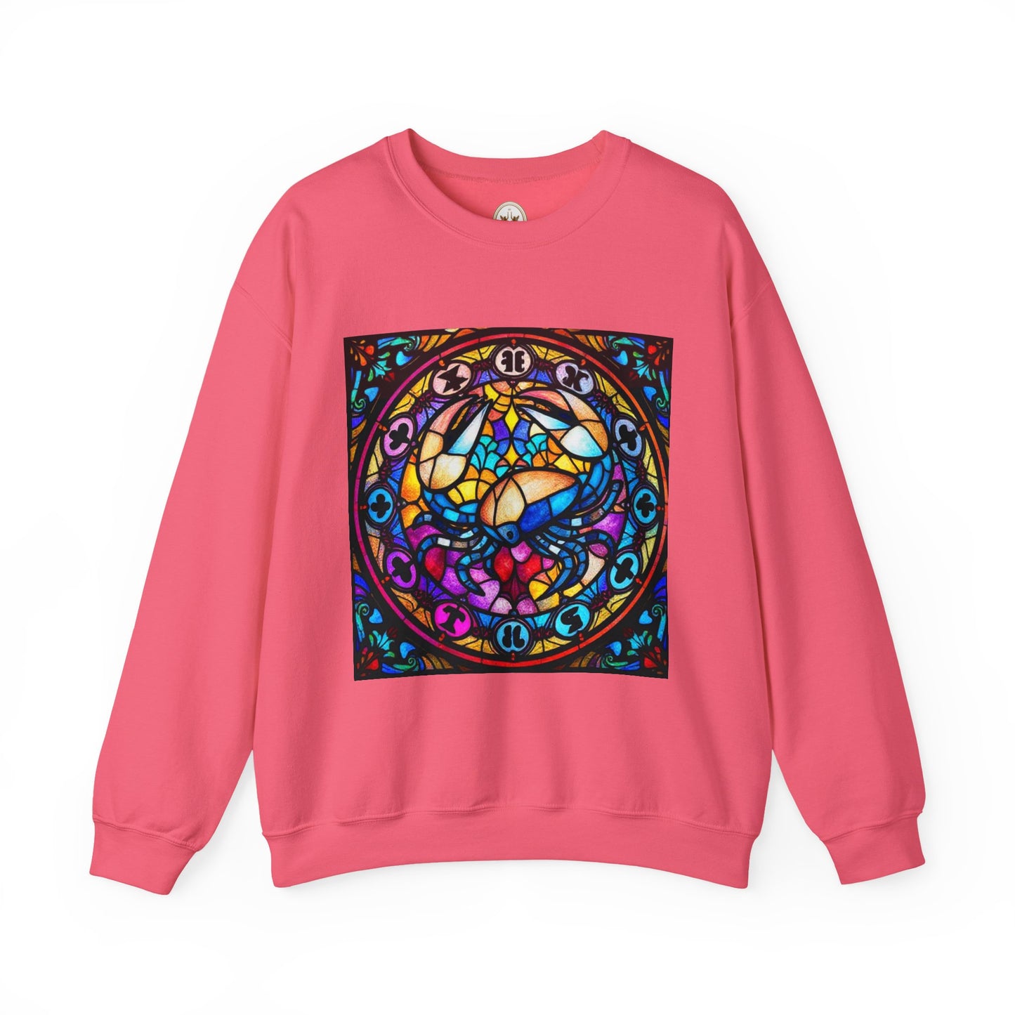 Unisex Heavy Blend™ Crewneck Sweatshirt, Glass, Cancer Zodiac Design