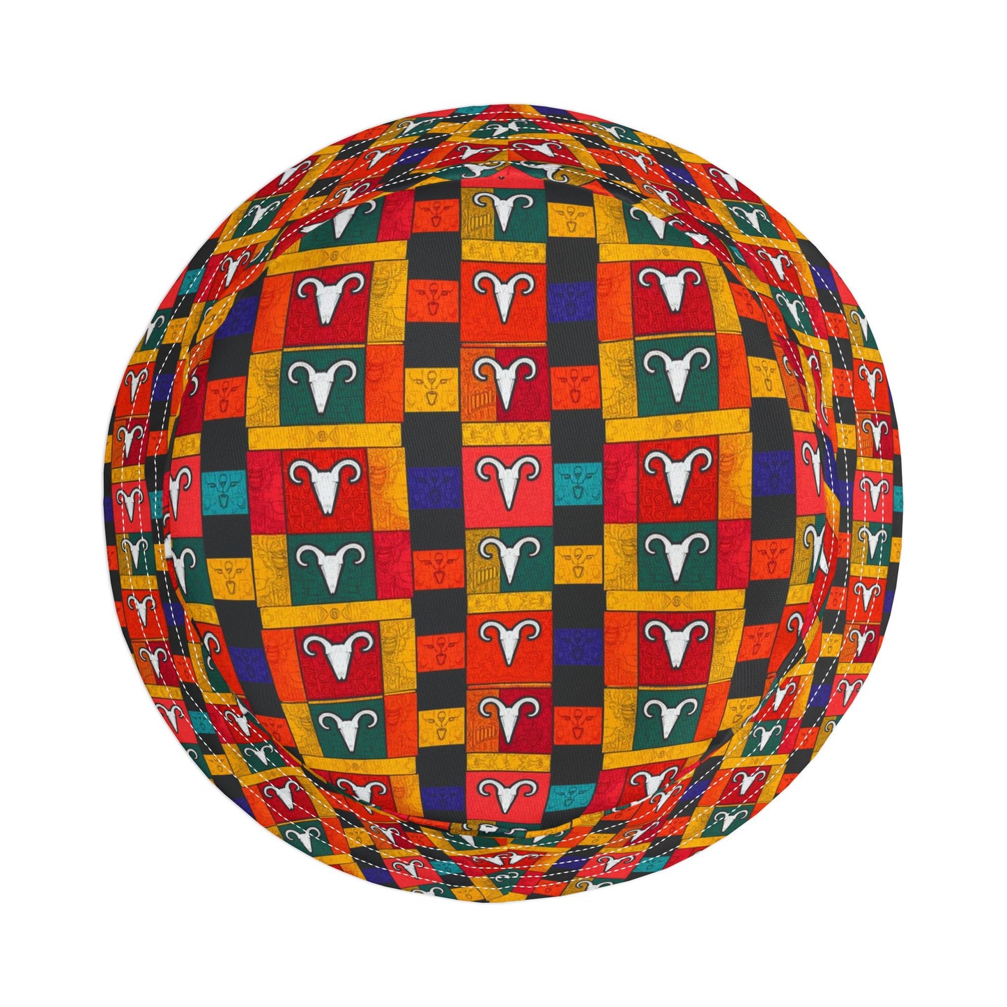 Bucket Hat, (AOP), Aries, Zodiac v1, Shape Pattern