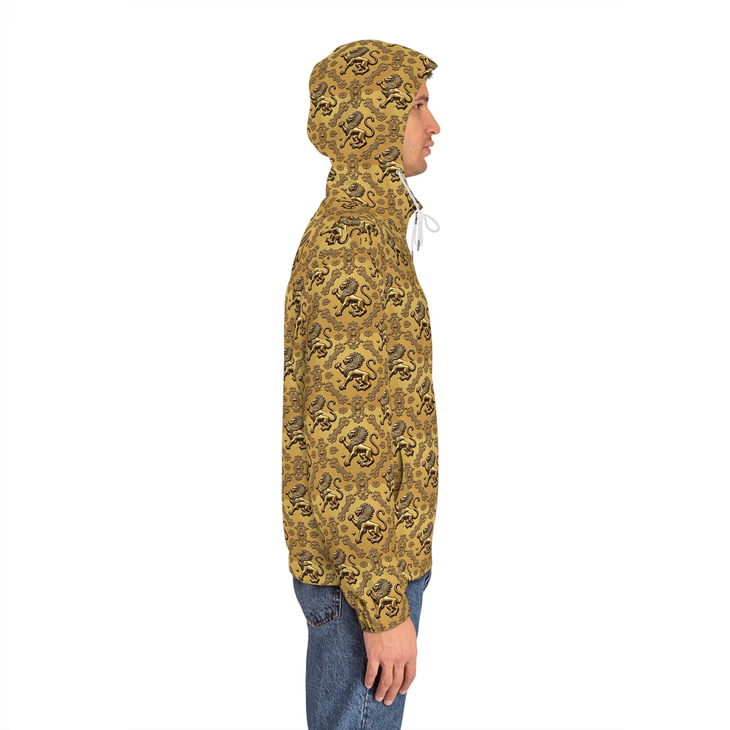 Full-Zip Hoodie (AOP), Leo, Zodiac v2, Pattern