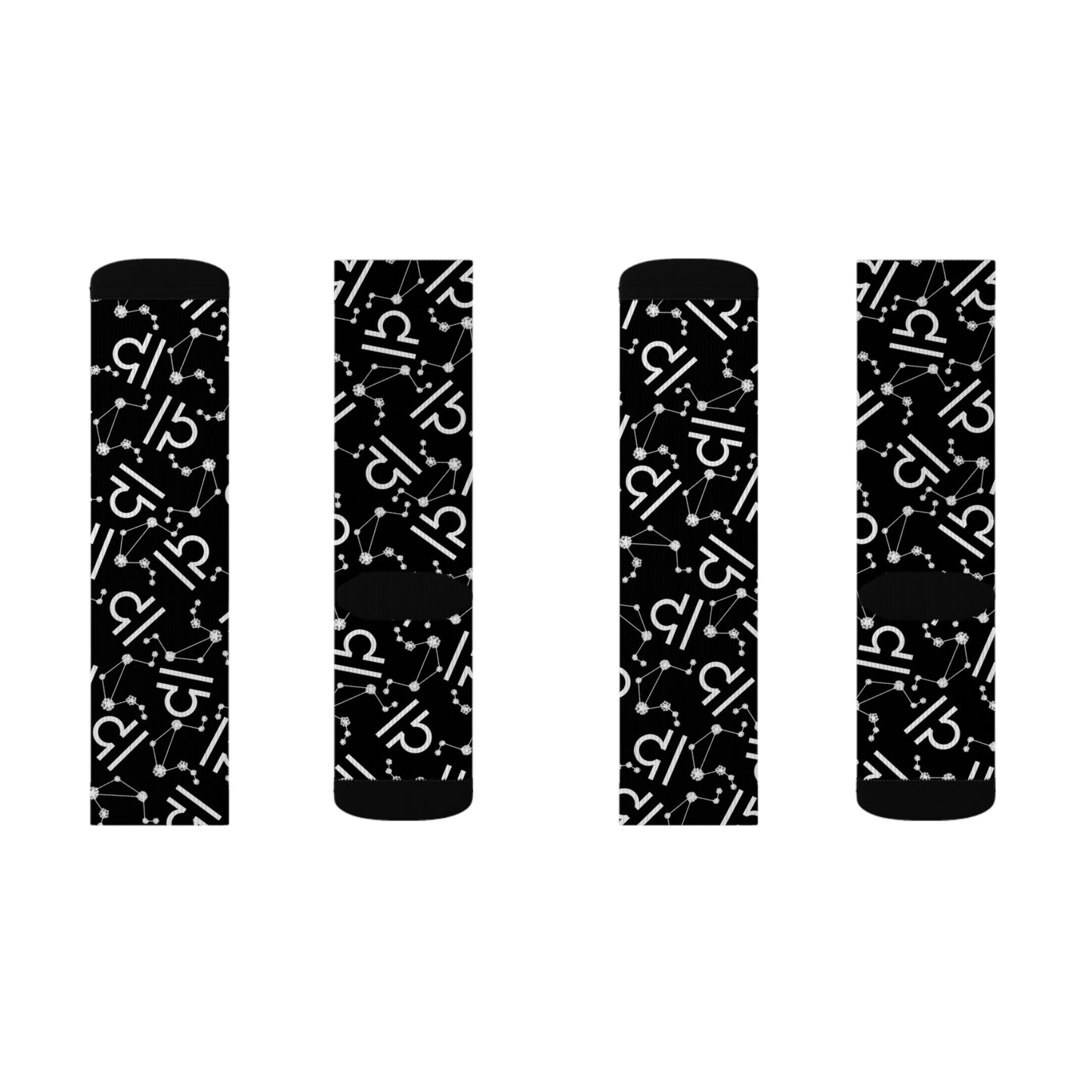 Zodiac Sublimation Socks Libra Zodiac sign