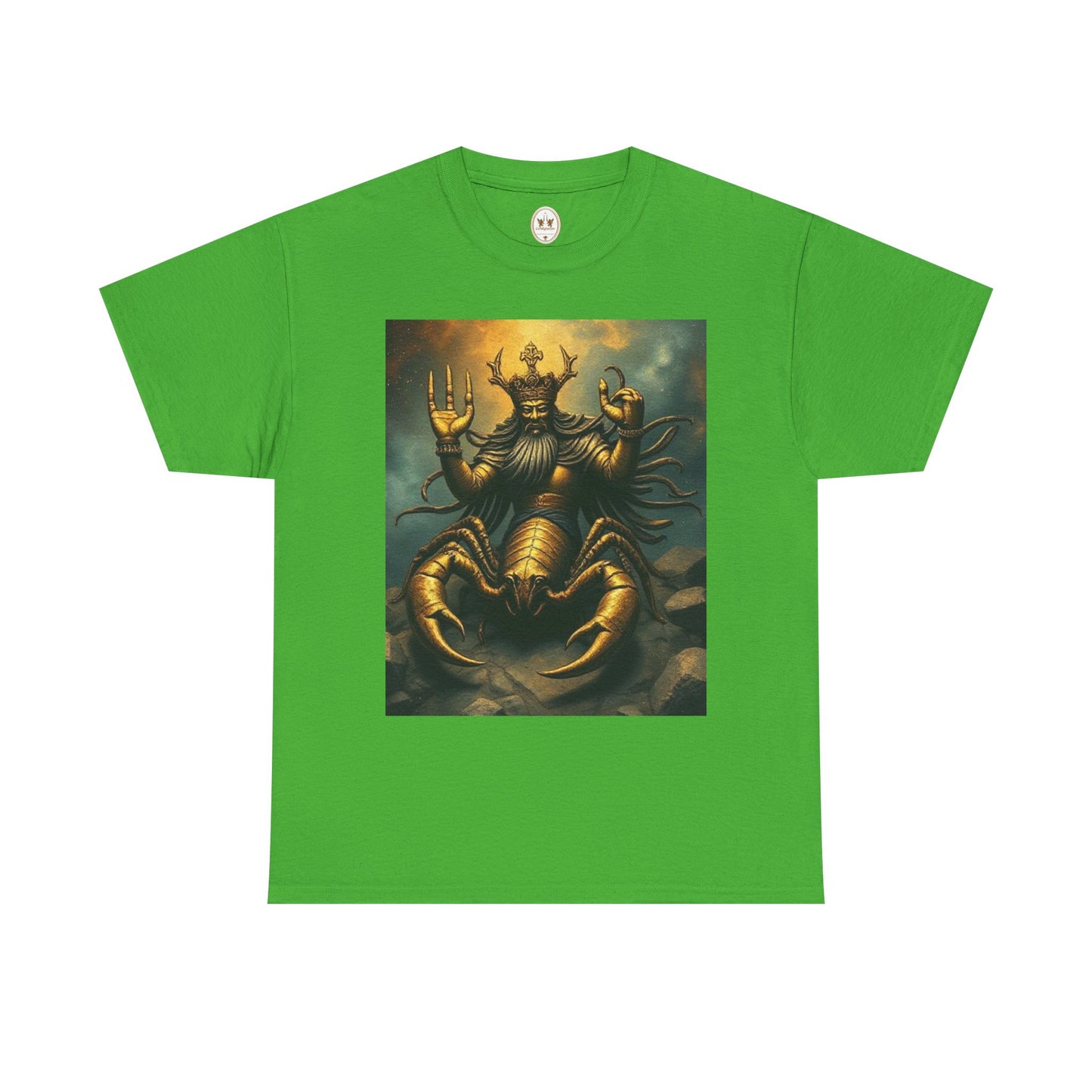 Unisex Heavy Cotton T-Shirt, Desert Scorpio King, Zodiac Design