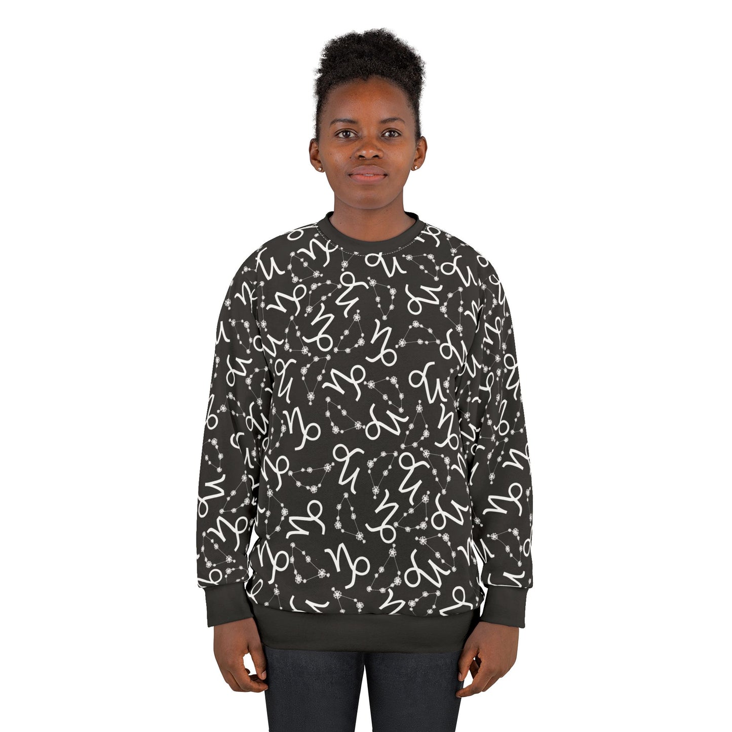 Zodiac AOP Unisex Sweatshirt Capricorn Zodiac Sign