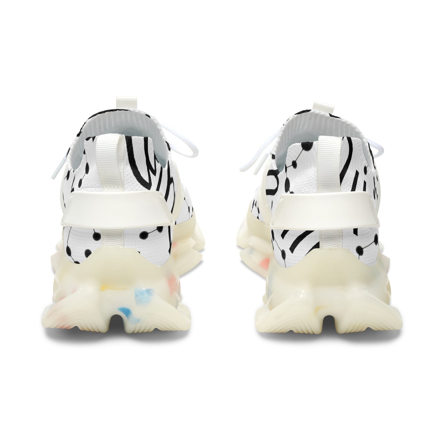 Women's Mesh Sneakers, Constellation & Symbol, Scorpio Zodiac Sign, AOP