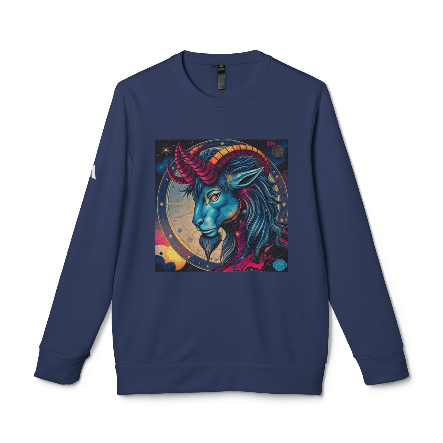 Adidas, Unisex Fleece Crewneck Sweatshirt, Capricorn, Pop Art v1, Zodiac