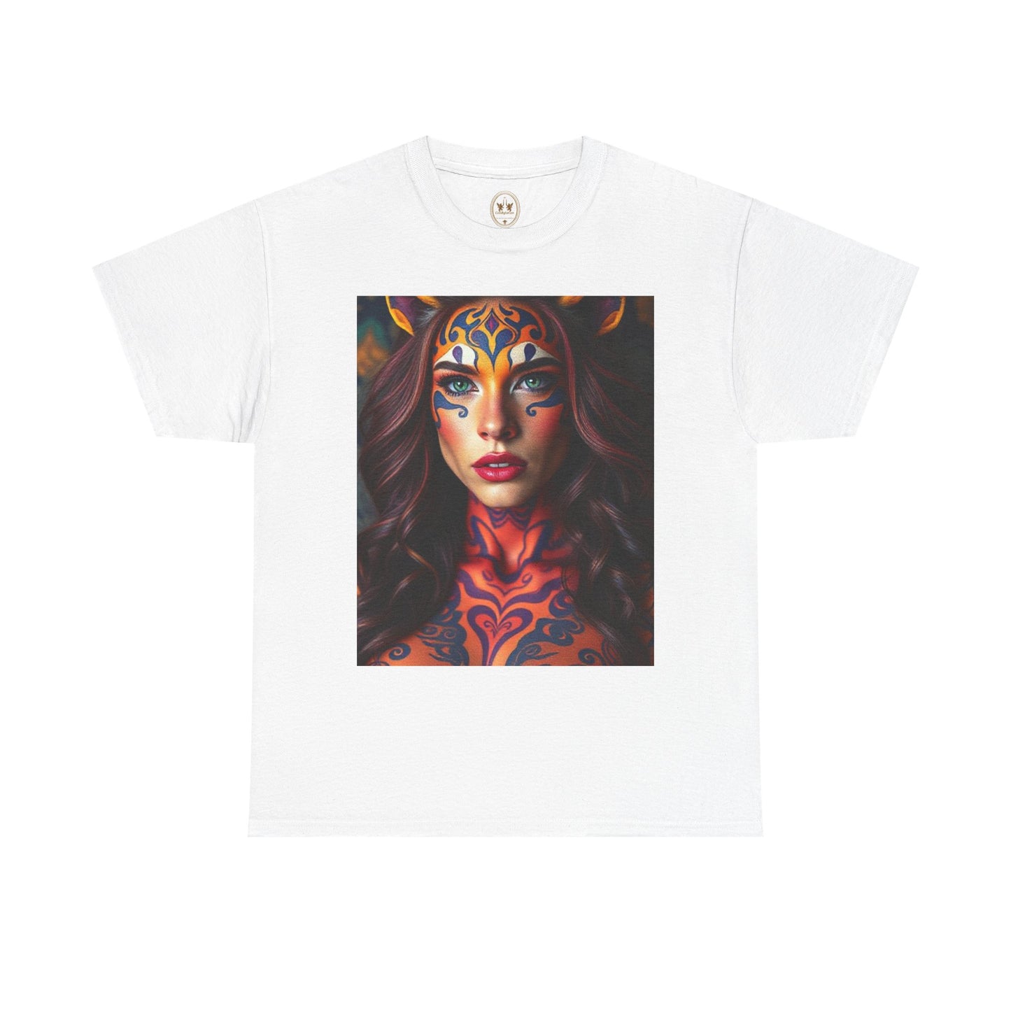 Unisex Heavy Cotton T-Shirt, Leo, Zodiac, Sexy Art