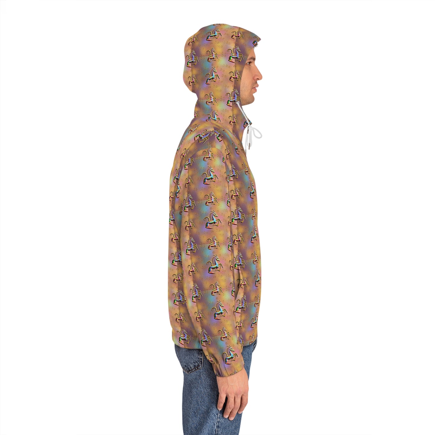 Full-Zip Hoodie (AOP), Aquarius, Zodiac v2, Pattern