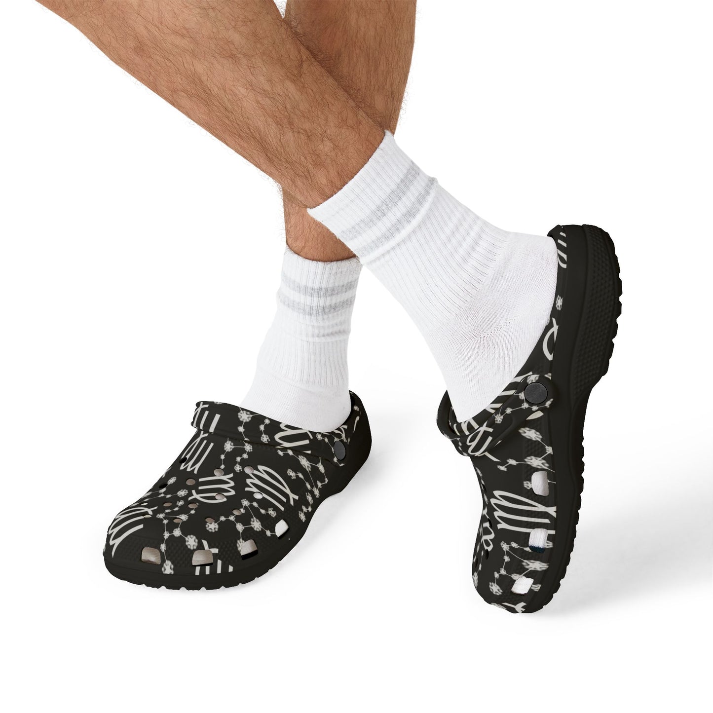 EVA Foam Rubber Shoes (AOP), Material 100% EVA, Virgo Zodiac Design