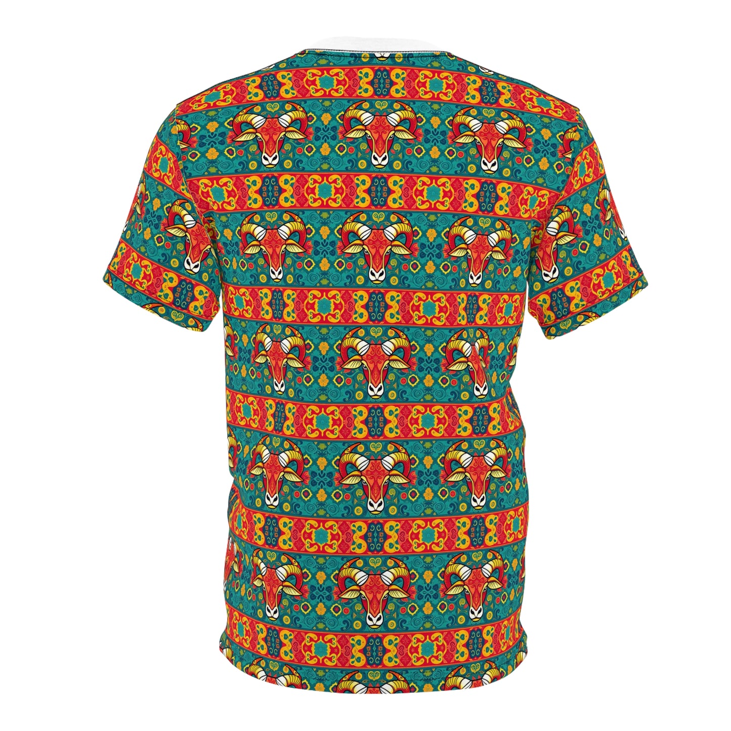 Unisex Cut & Sew T-Shirt, AOP, Taurus, Zodiac, Pattern