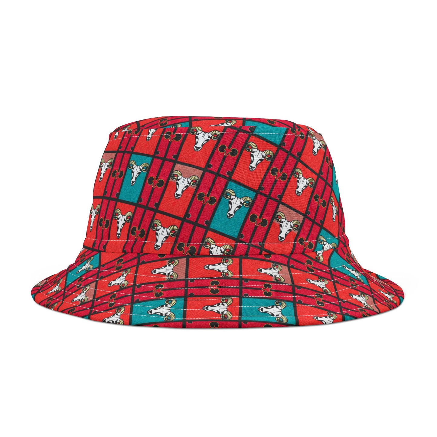 Bucket Hat, (AOP), Taurus, Zodiac Shape Pattern