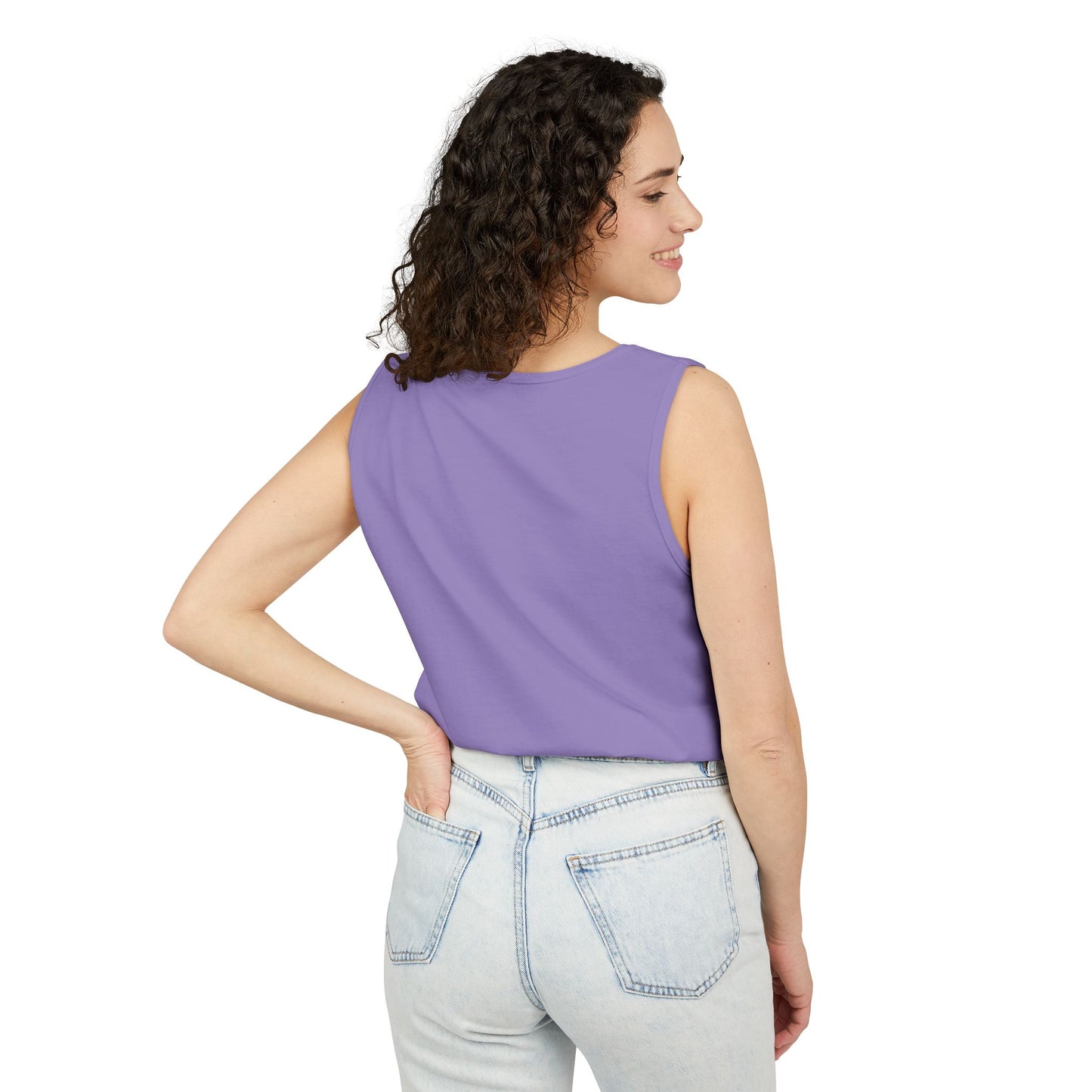 Unisex Garment-Dyed, Tank Top, Taurus Design, Planet Animal v1, 100% US cotton