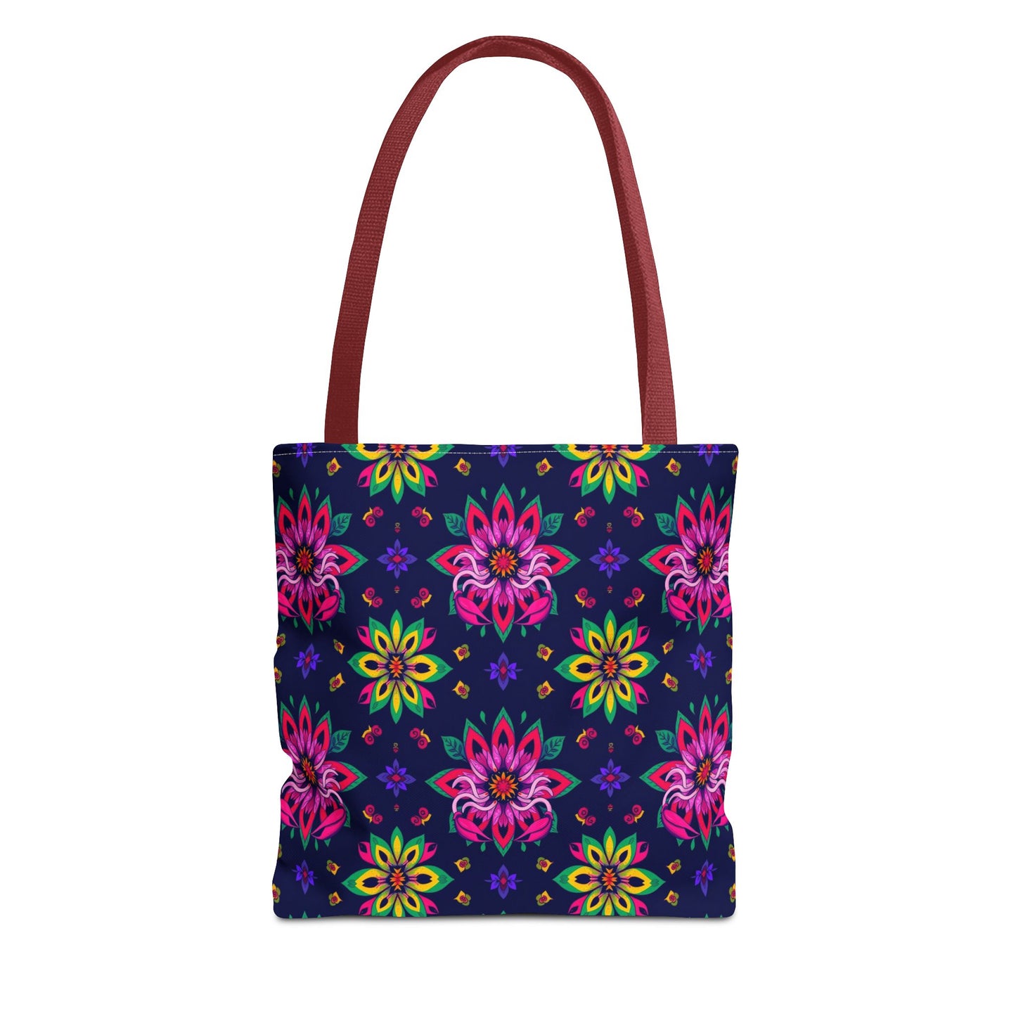 Tote Bag (AOP), Scorpio, Zodiac v2, Flower Pattern