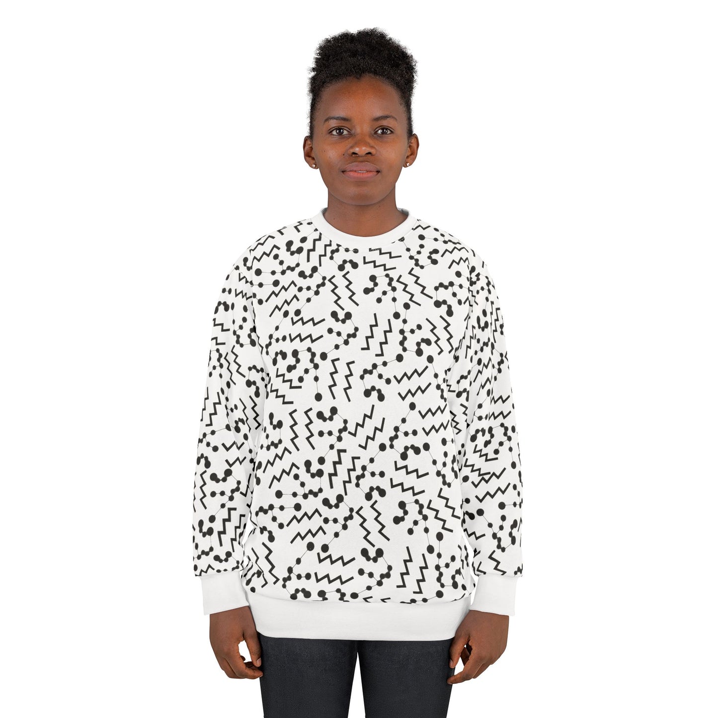 Zodiac AOP Unisex Sweatshirt Aquarius Zodiac Sign
