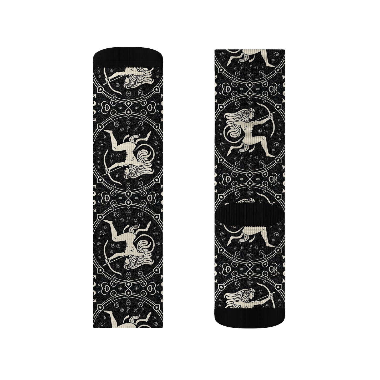 Sublimation Socks, Sagittarius, Zodiac, Pattern