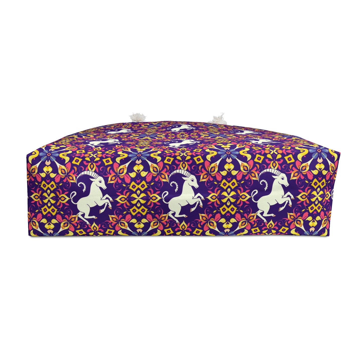 Weekender Bag, Capricorn, Zodiac, Flower Pattern