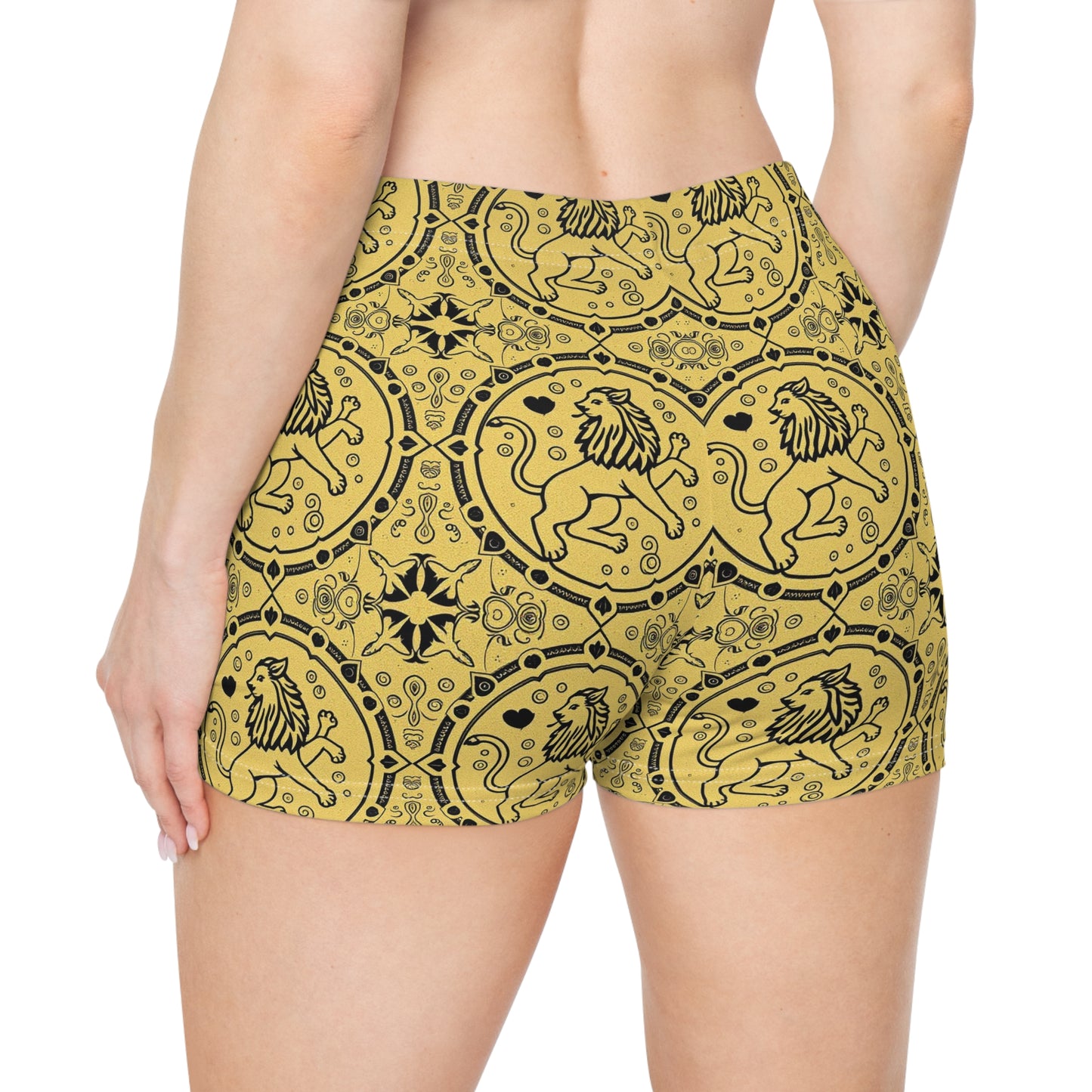 Women's Shorts, AOP, Leo, Zodiac v1, Pattern