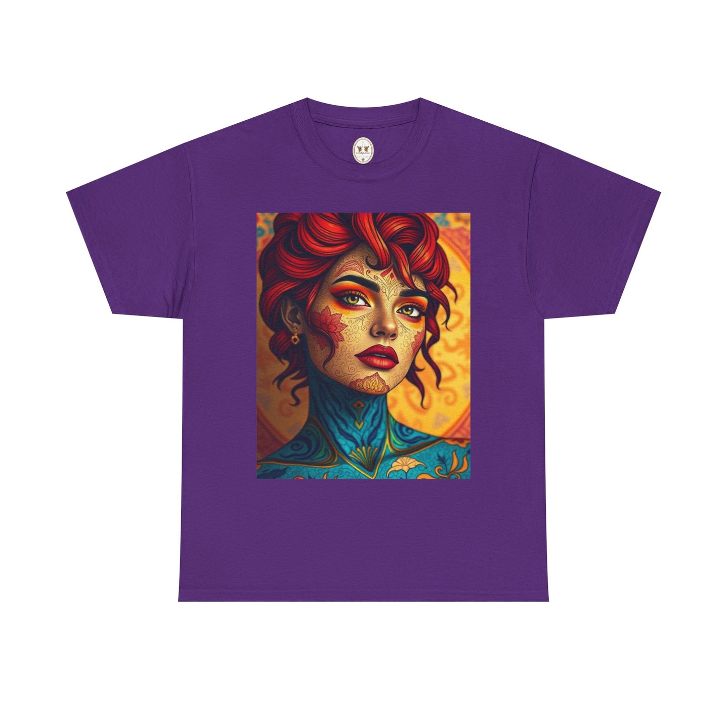 Unisex Heavy Cotton T-Shirt, Aquarius, Zodiac, Sexy Art